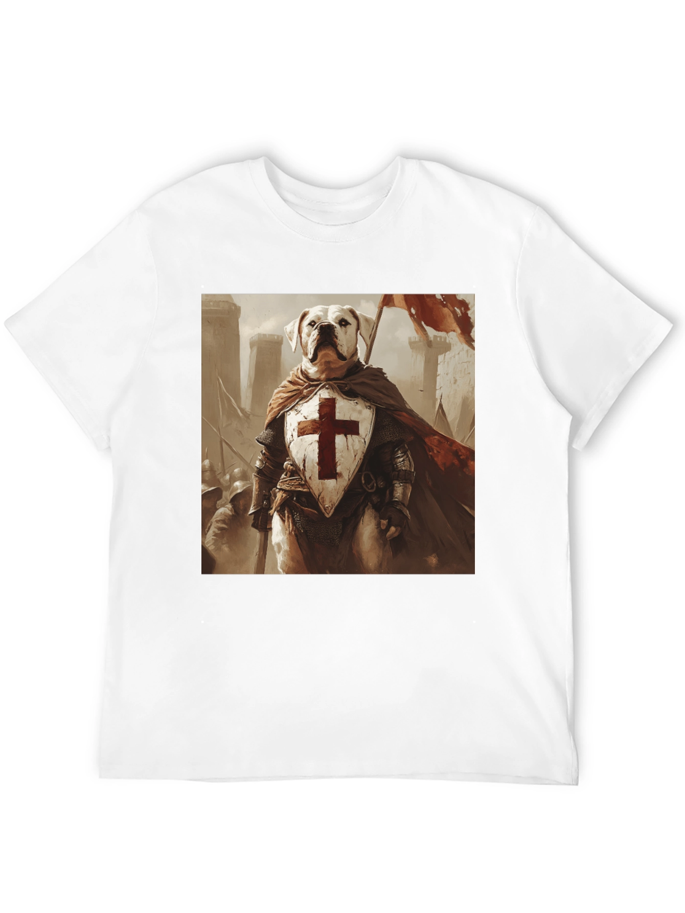 Dog Knight T-Shirt - Medieval Pet Warrior Tee