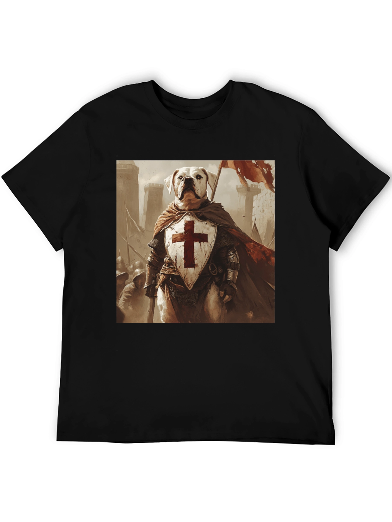 Dog Knight T-Shirt - Medieval Pet Warrior Tee