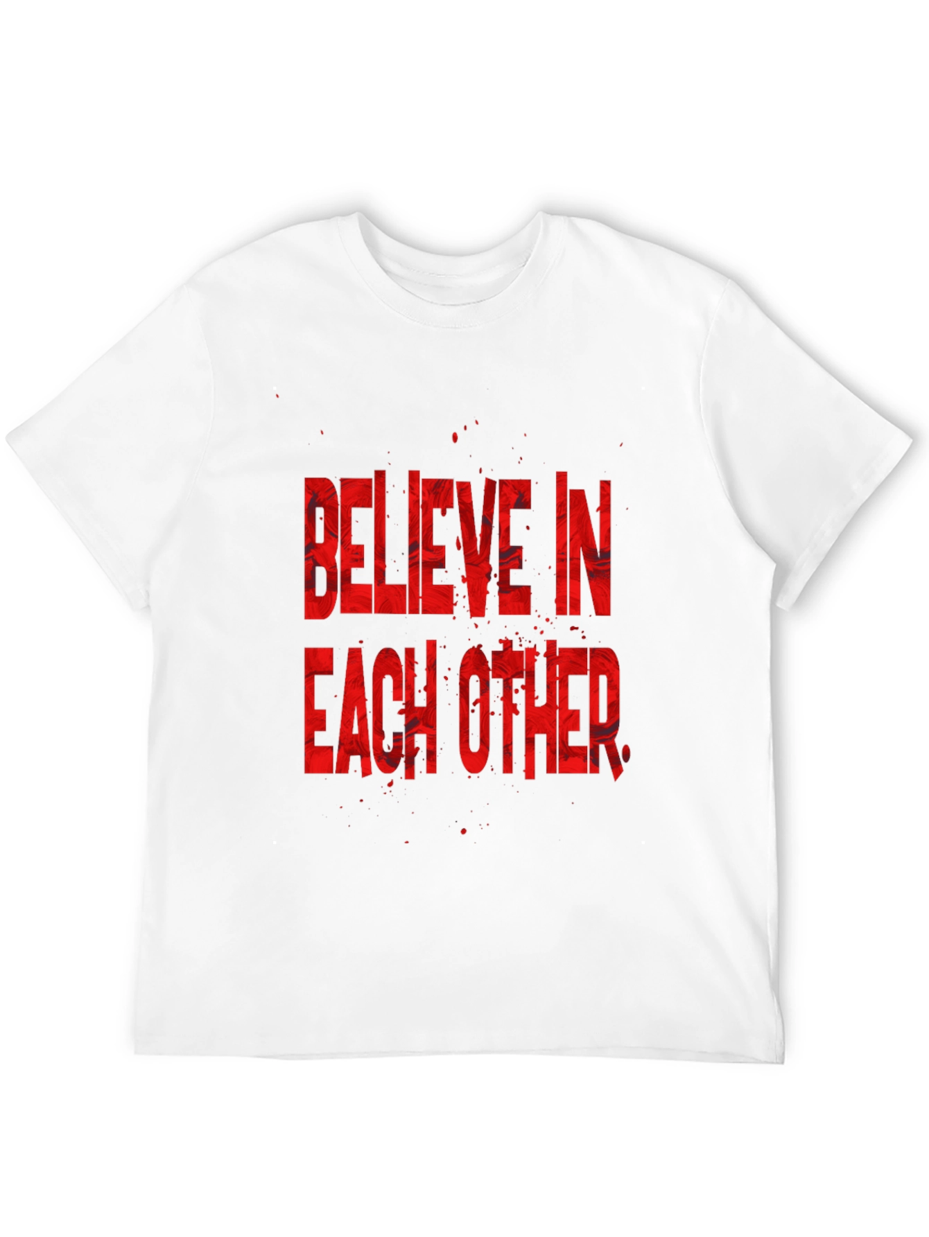 Believe In Each Other Graphic Tee - Black