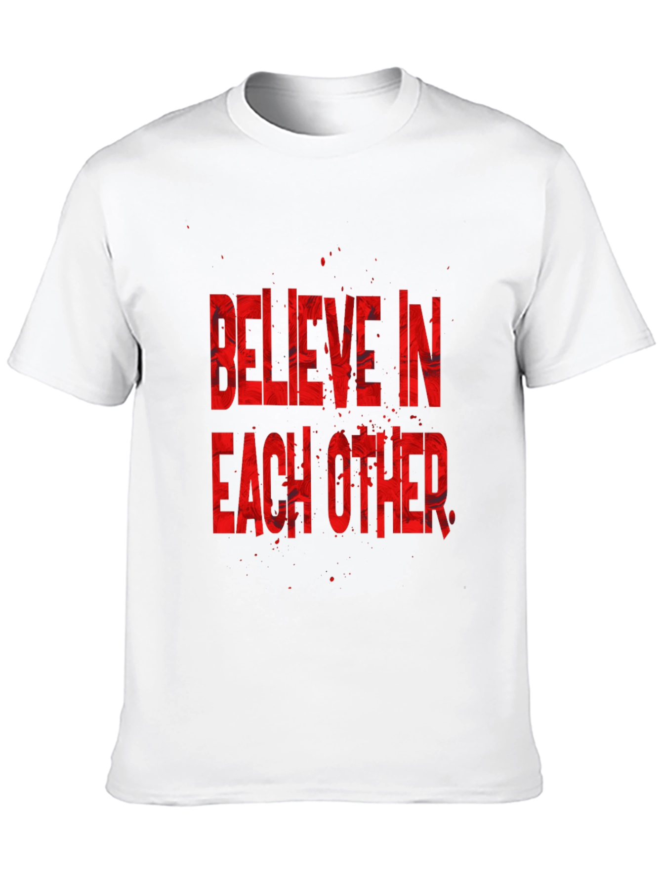 Believe In Each Other Graphic Tee - Black