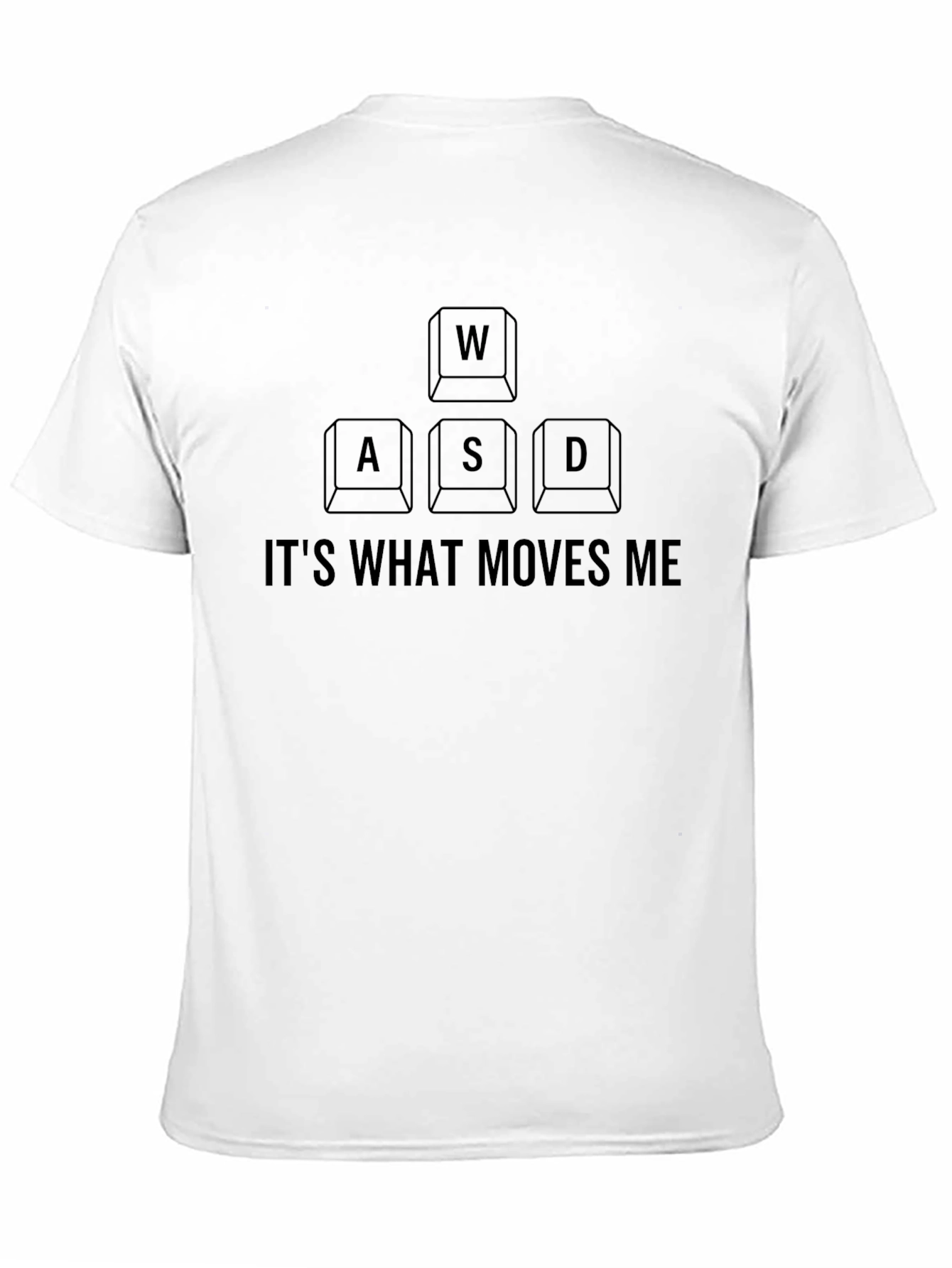 Gamer WASD Keyboard Move T-Shirt - Black