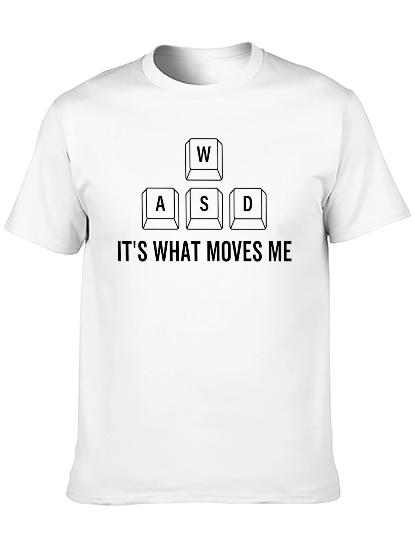 Gamer WASD Keyboard Move T-Shirt - Black