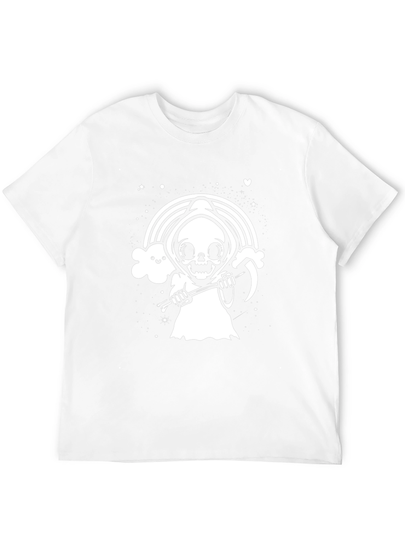 Grim Reaper Rainbow T-Shirt - Cute Death Tee