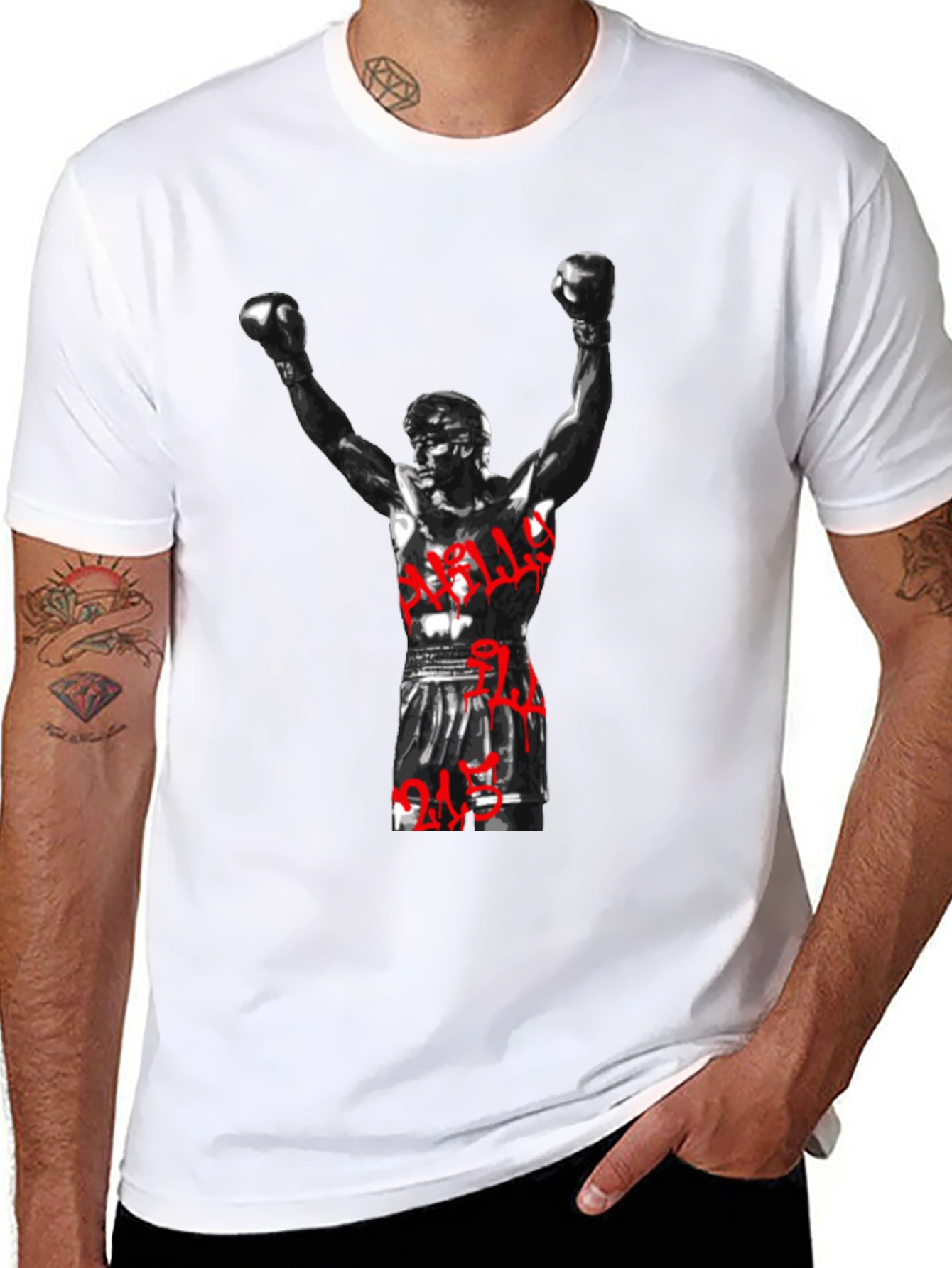 Rocky Balboa T-Shirt - Black Graphic Tee