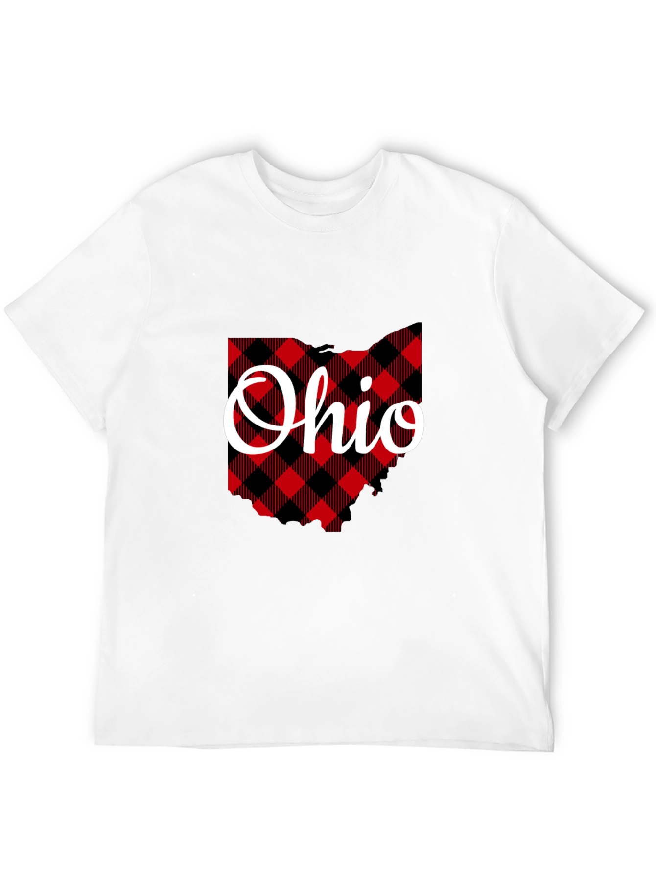 Ohio State Plaid Graphic T-Shirt