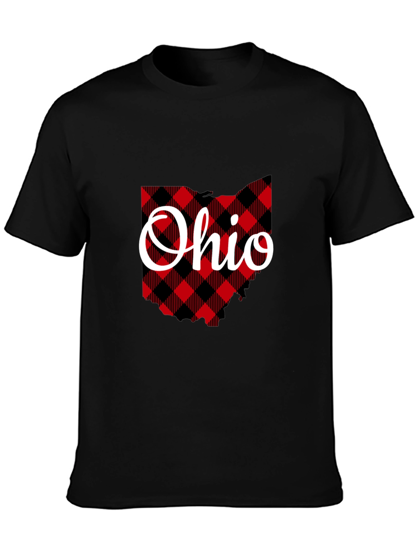Ohio State Plaid Graphic T-Shirt
