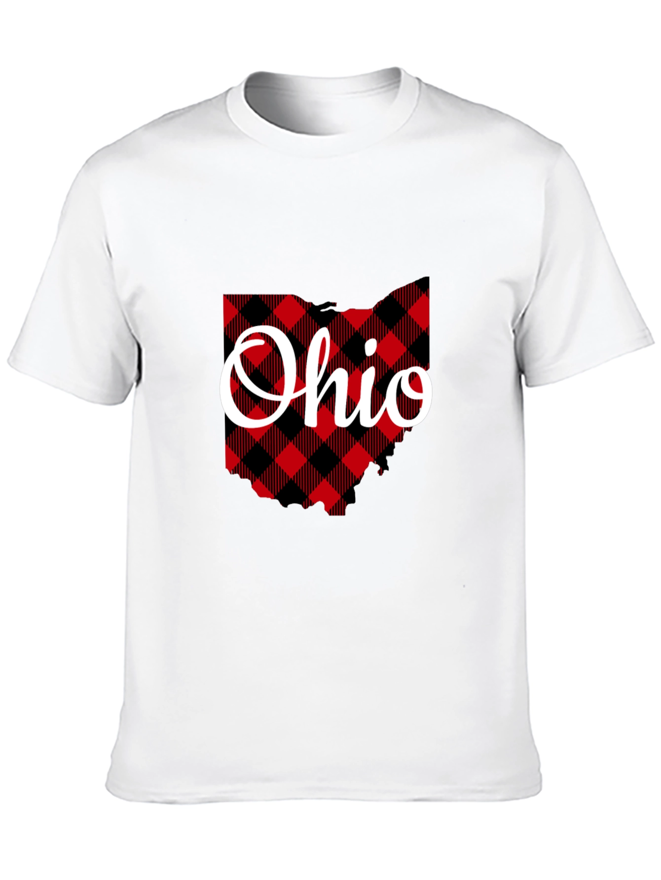Ohio State Plaid Graphic T-Shirt