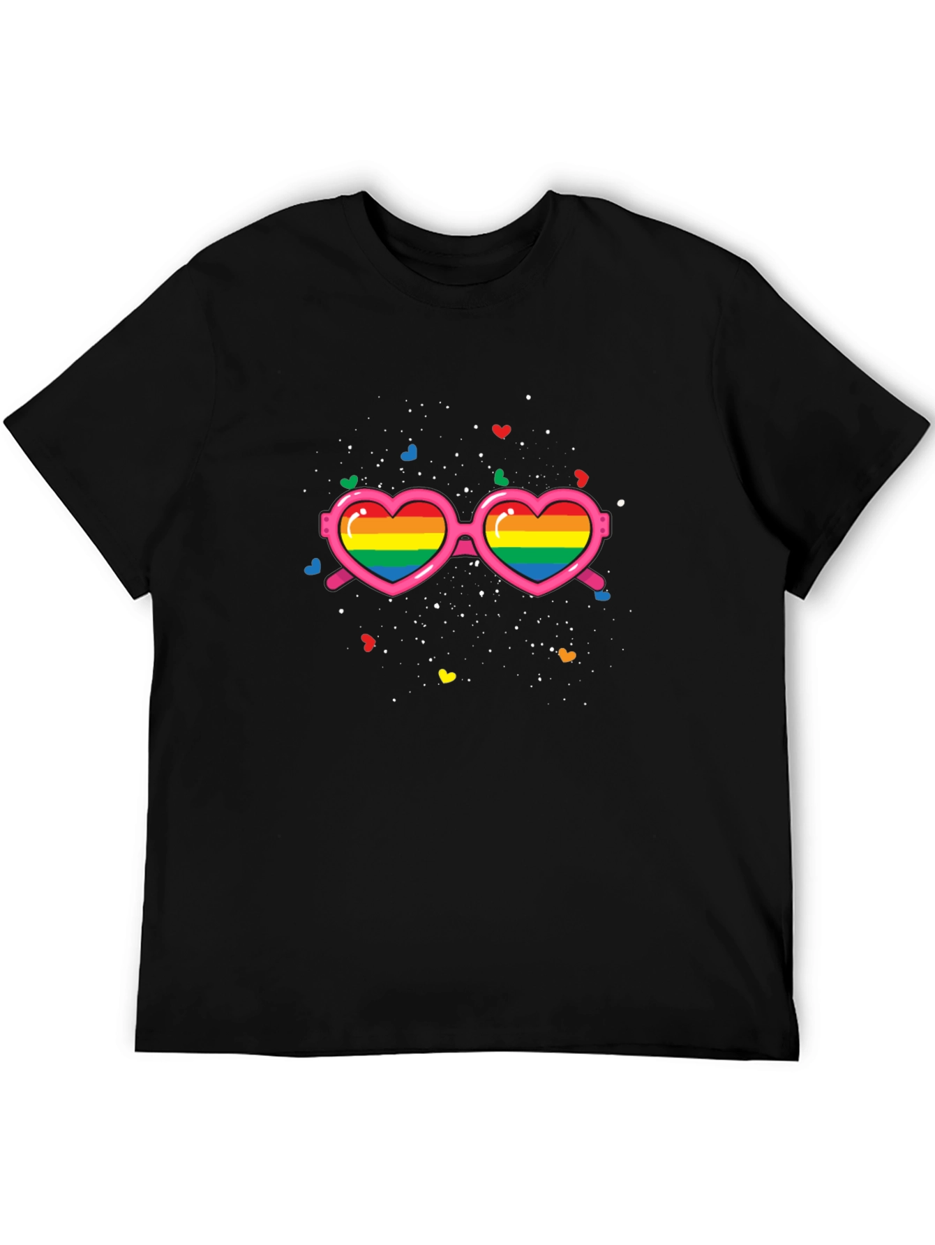 Pride Rainbow Heart Sunglasses T-Shirt