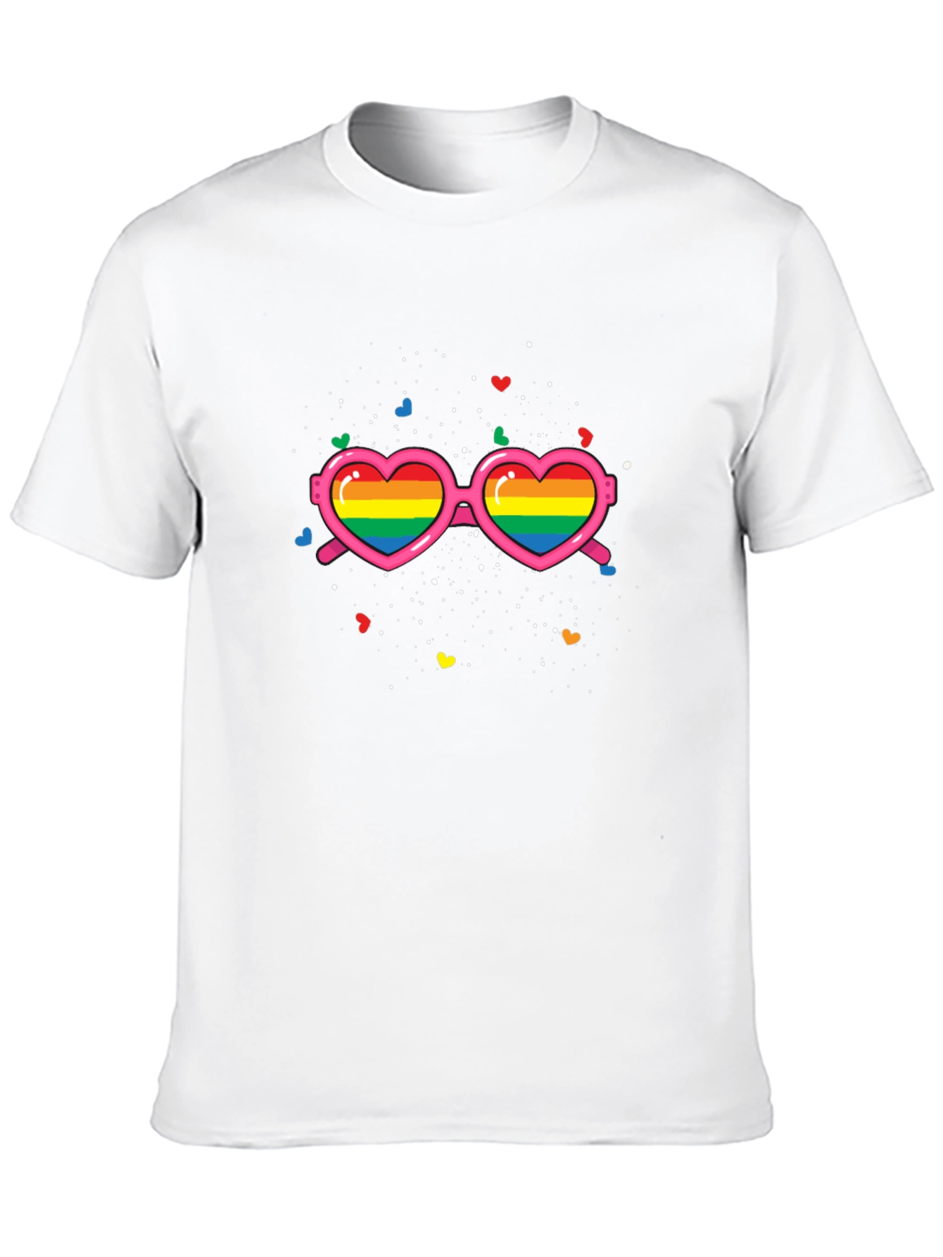 Pride Rainbow Heart Sunglasses T-Shirt