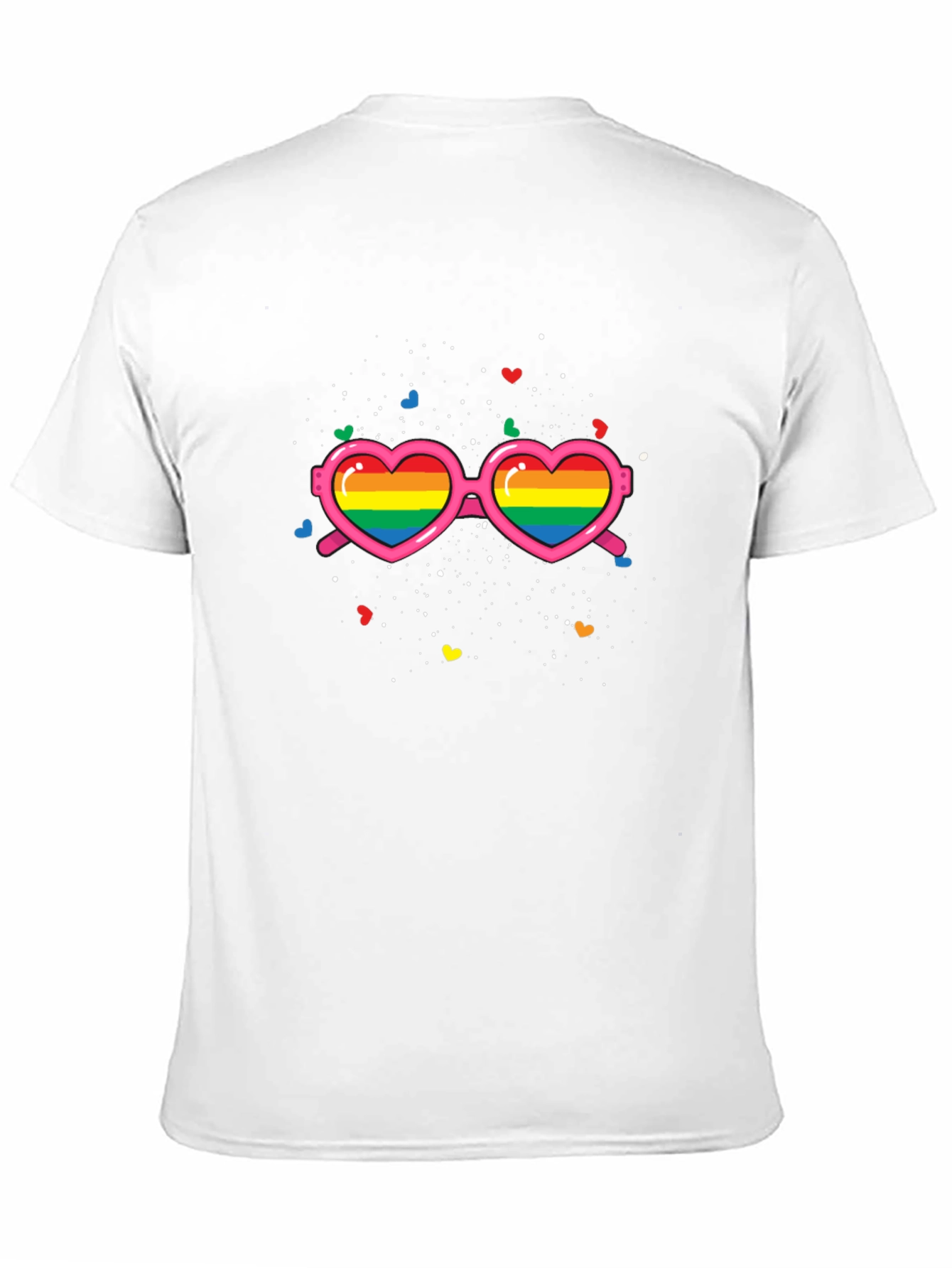 Pride Rainbow Heart Sunglasses T-Shirt