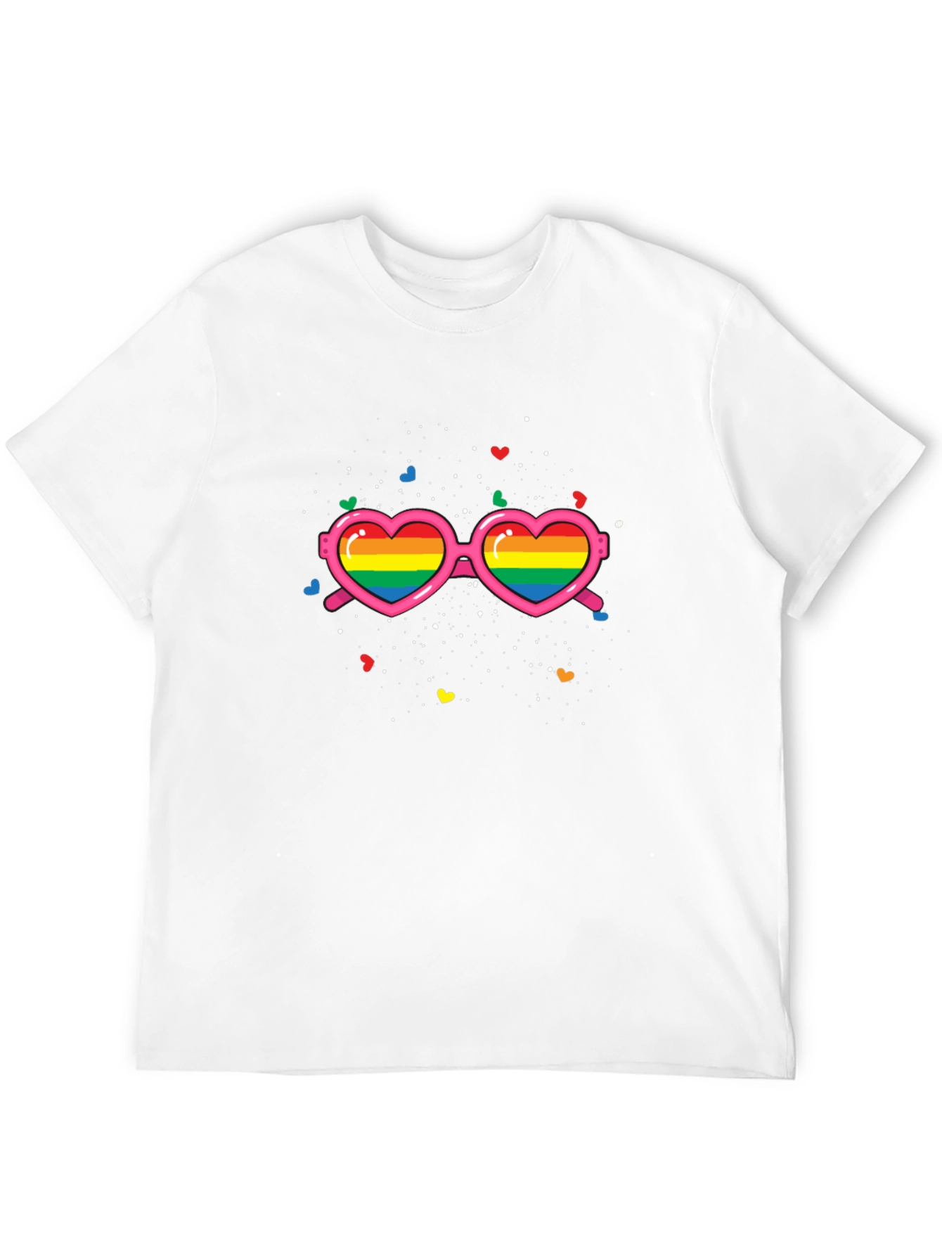 Pride Rainbow Heart Sunglasses T-Shirt