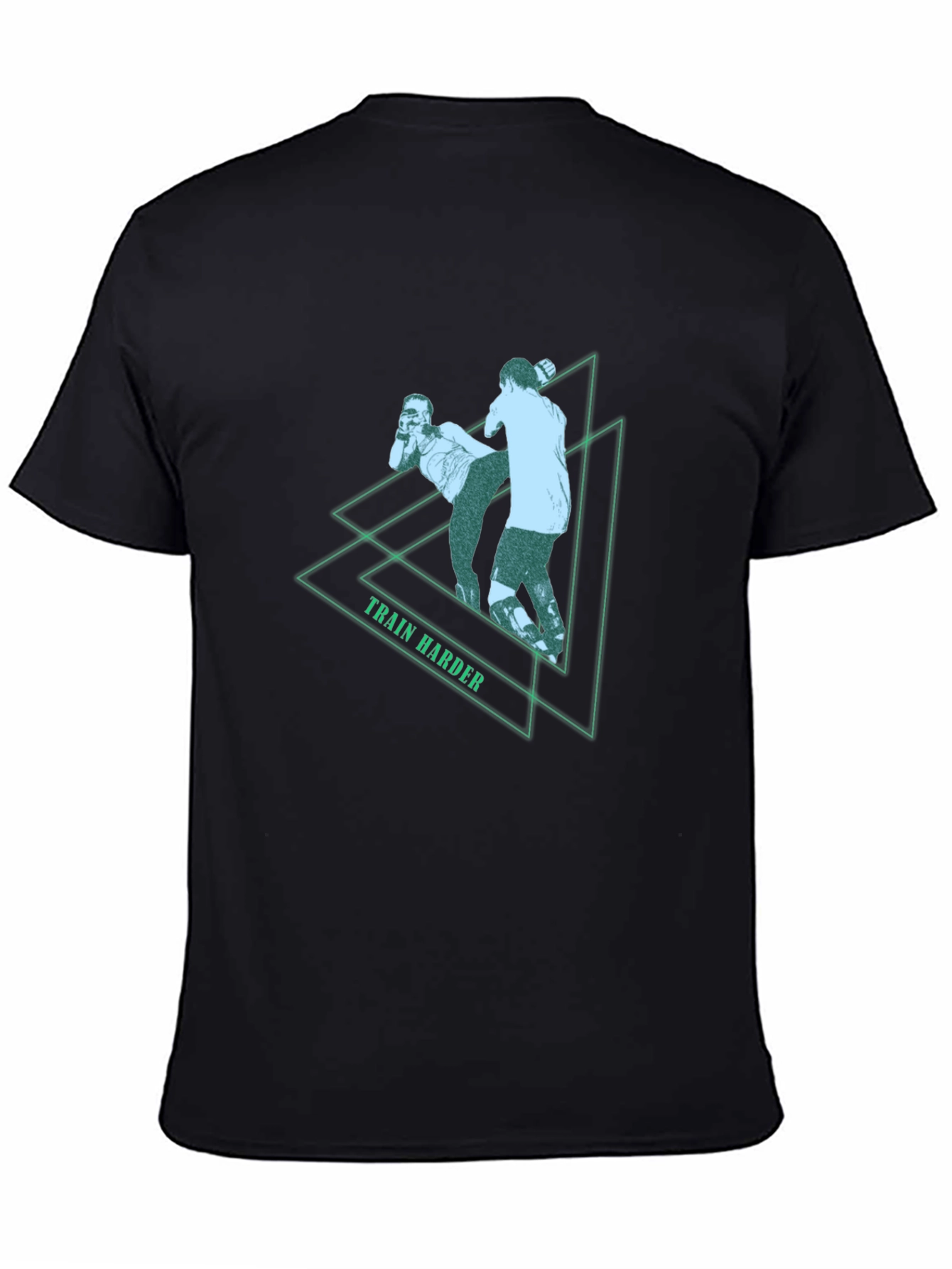 Train Harder Graphic Tee - Black