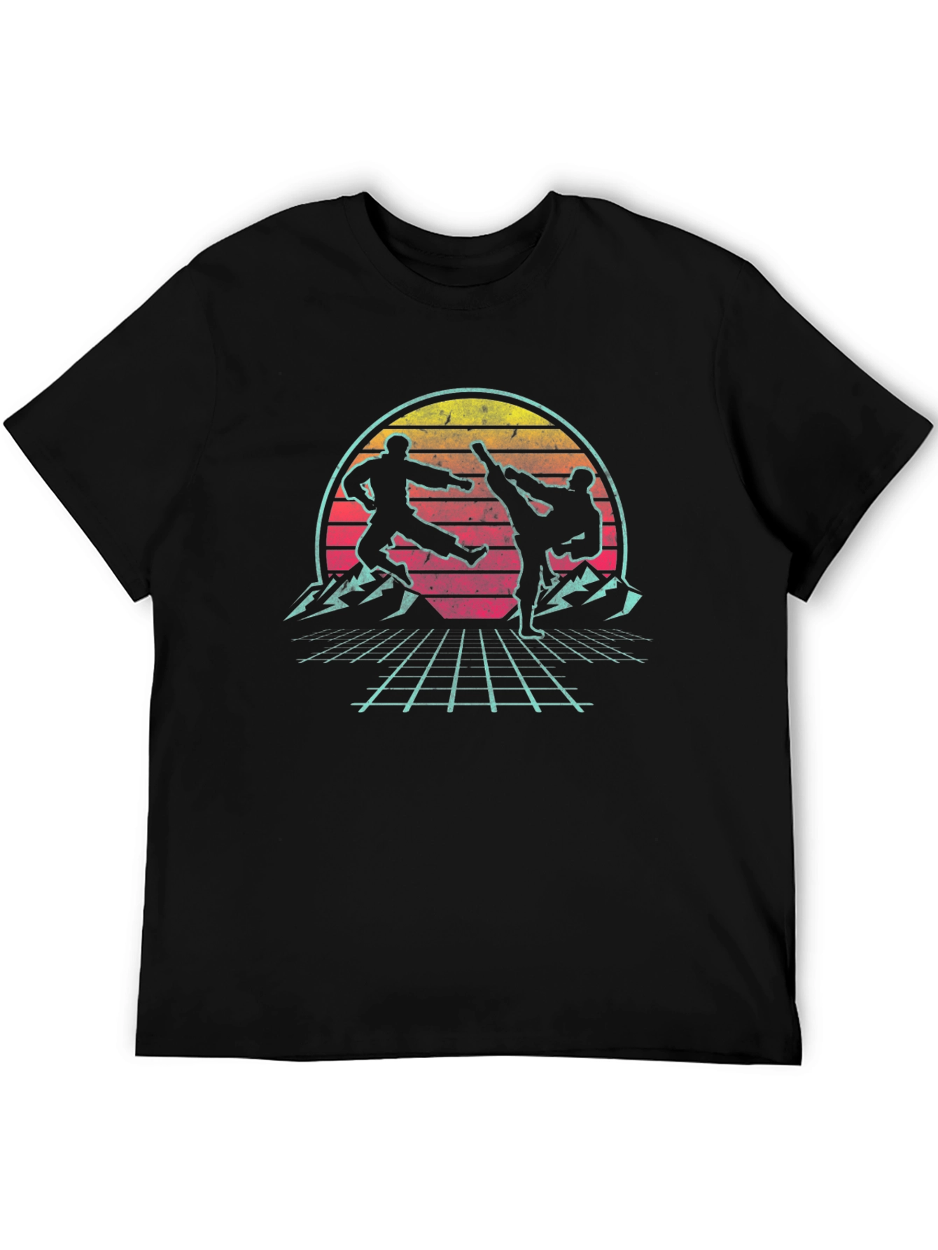 Retro Martial Arts Graphic T-Shirt