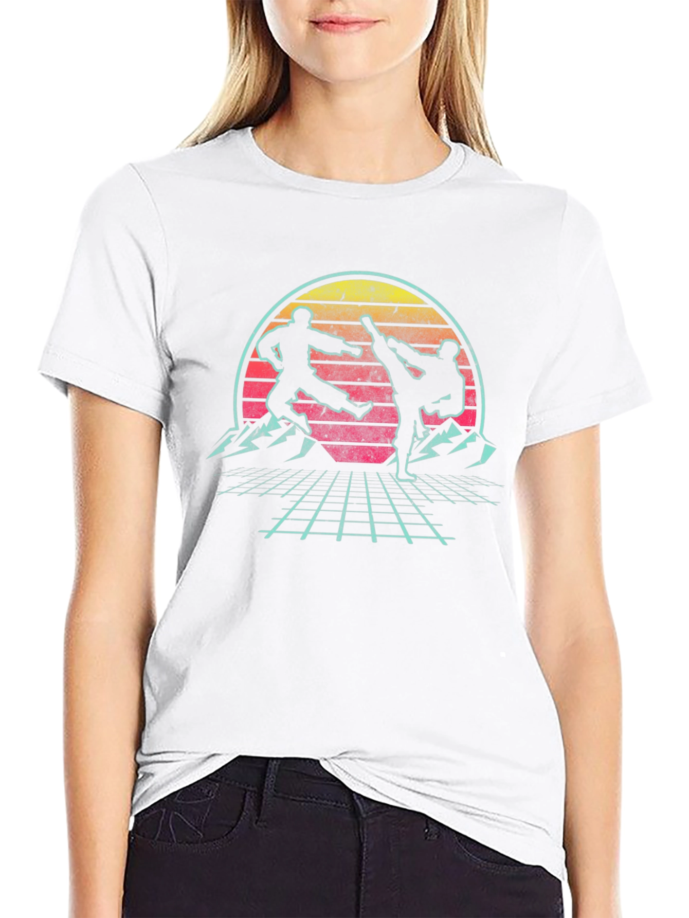 Retro Martial Arts Graphic T-Shirt
