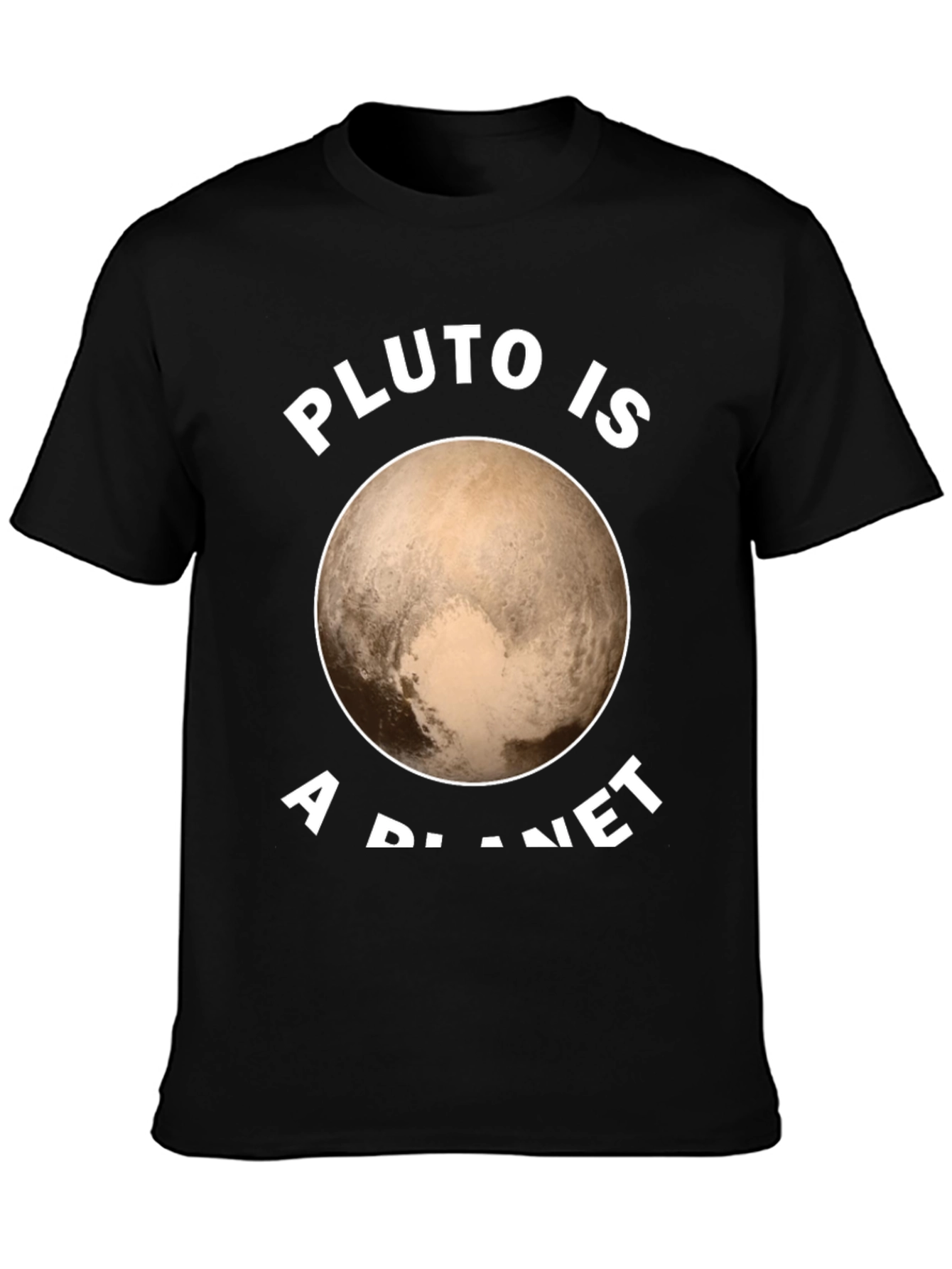 Pluto is a Planet Graphic Tee - Black