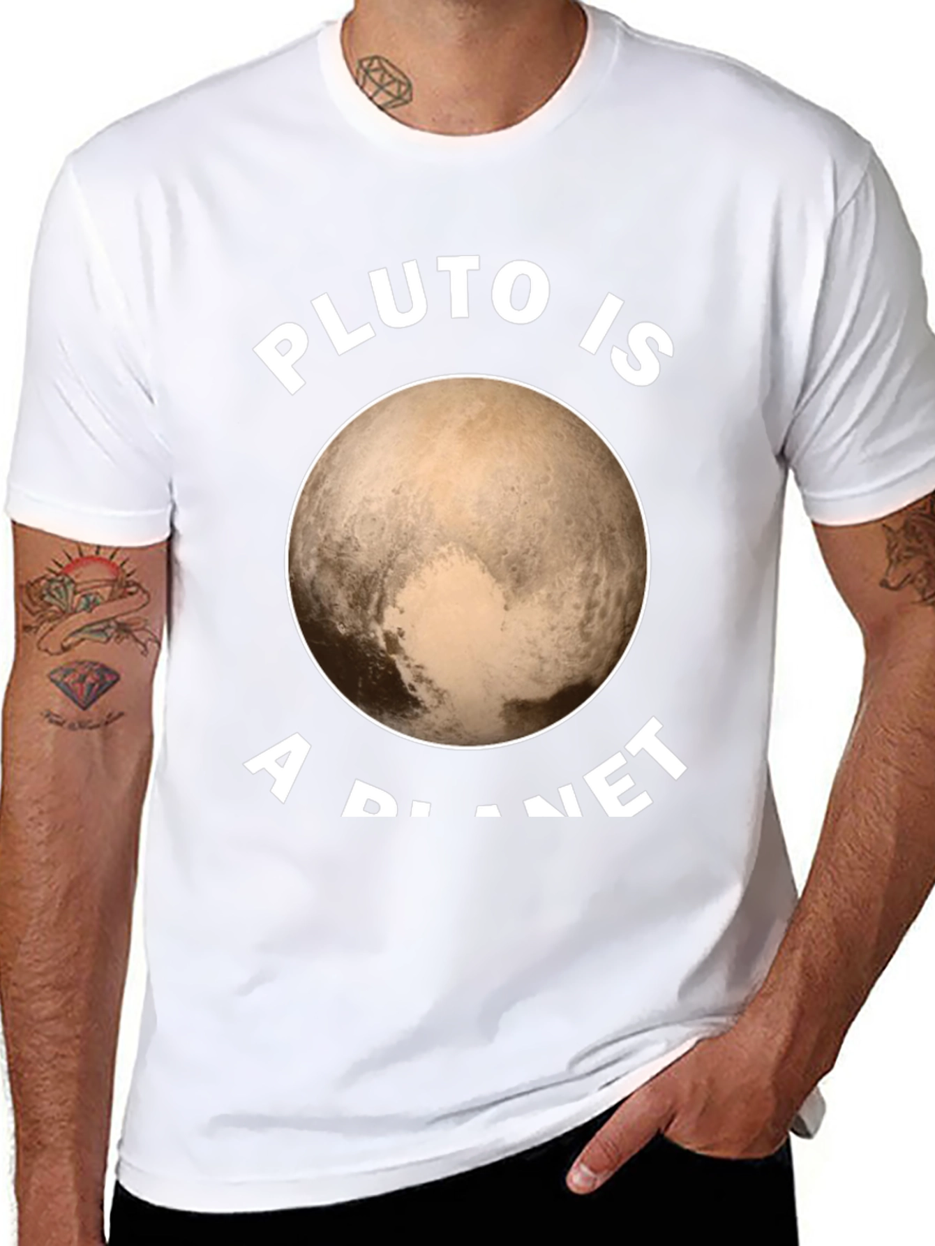 Pluto is a Planet Graphic Tee - Black