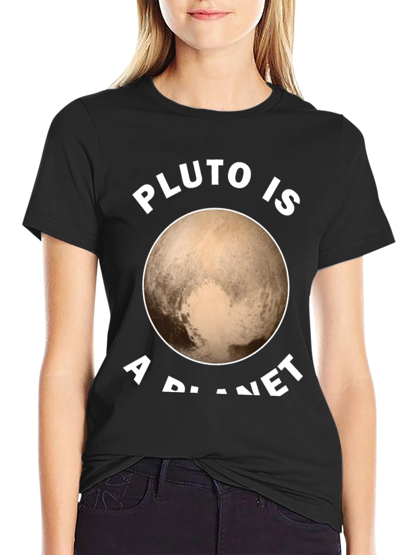 Pluto is a Planet Graphic Tee - Black
