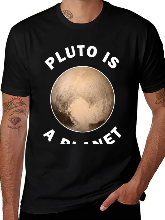 Pluto is a Planet Graphic Tee - Black