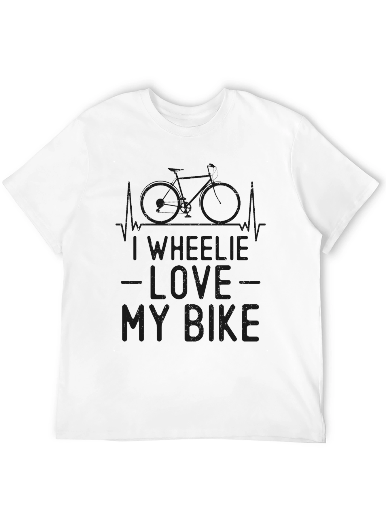I Wheelie Love My Bike Graphic Tee - Black