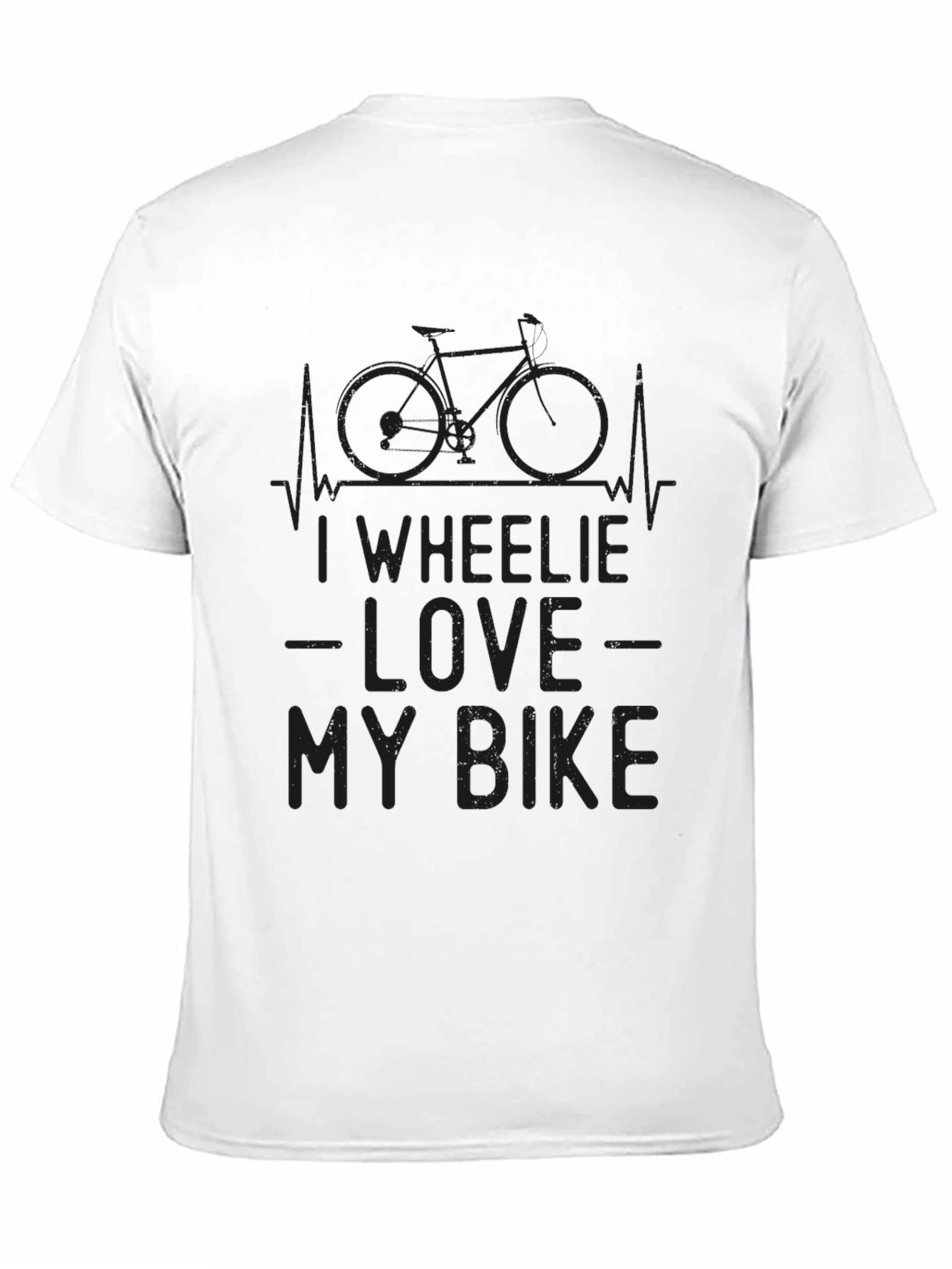 I Wheelie Love My Bike Graphic Tee - Black