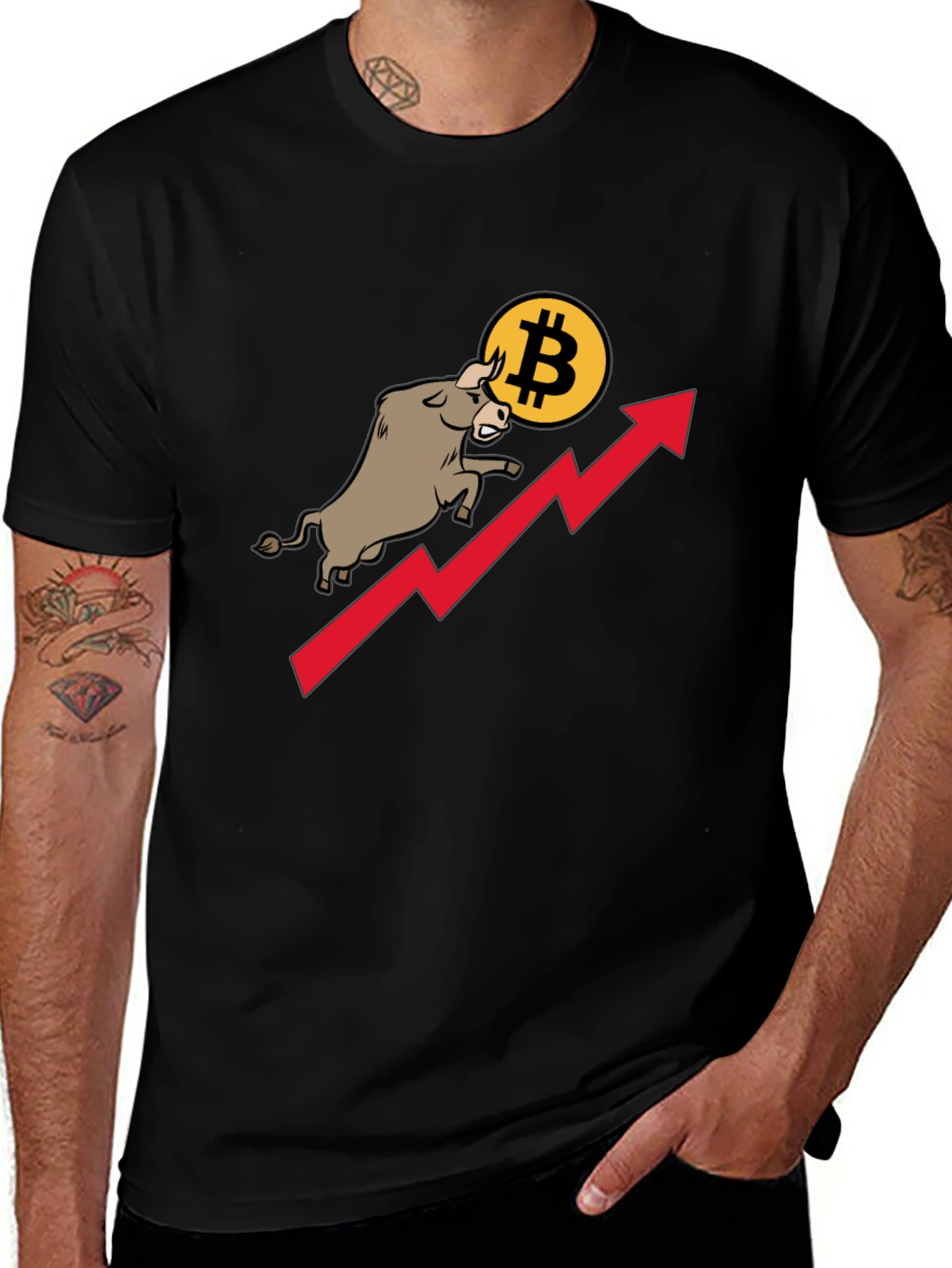 Bitcoin Bull Run Black T-Shirt