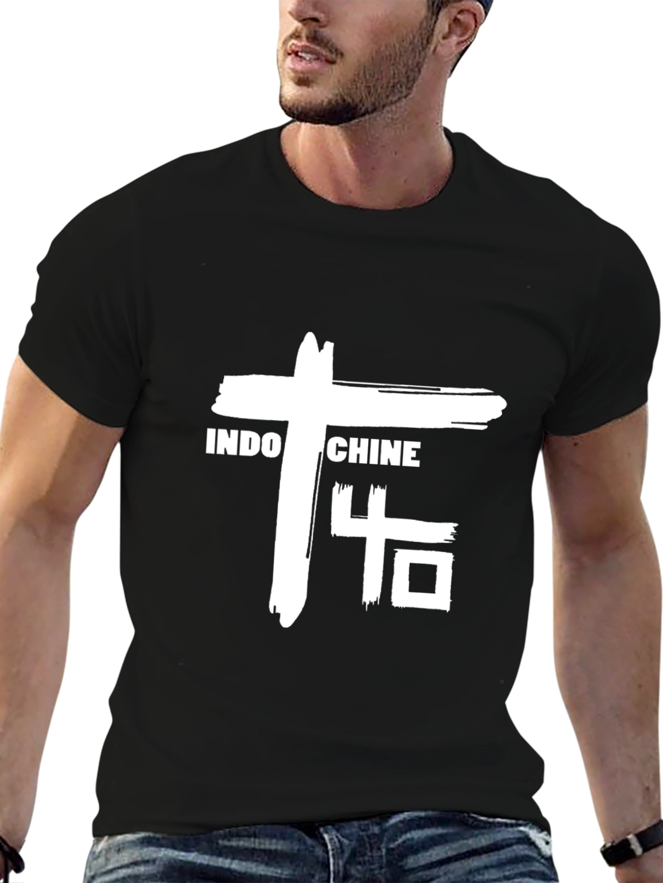 Indochine 40 Black Graphic Tee