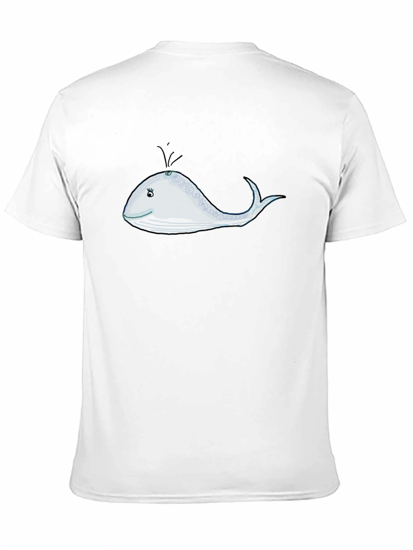 Black Whale Graphic Tee - Unique Ocean Design