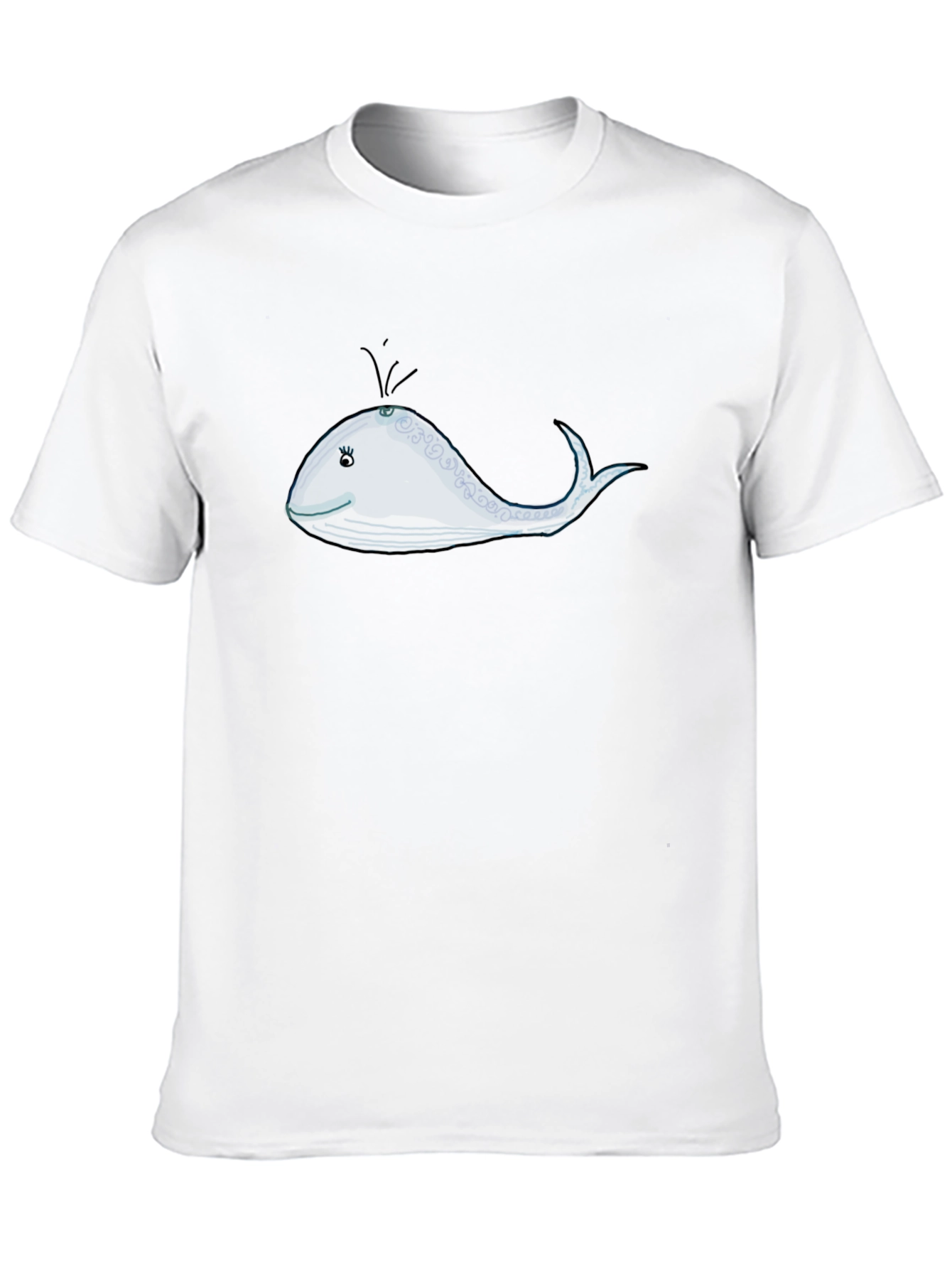 Black Whale Graphic Tee - Unique Ocean Design