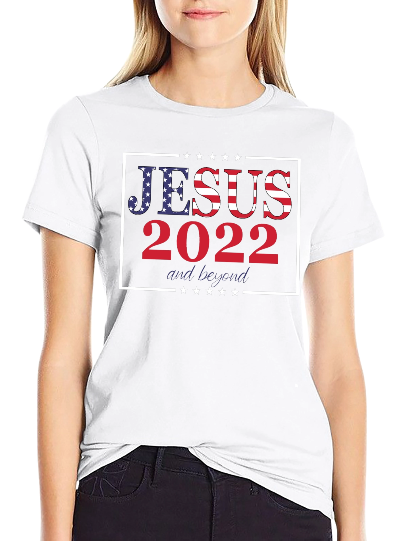 Jesus 2022 & Beyond Graphic Tee - Patriotic Shirt