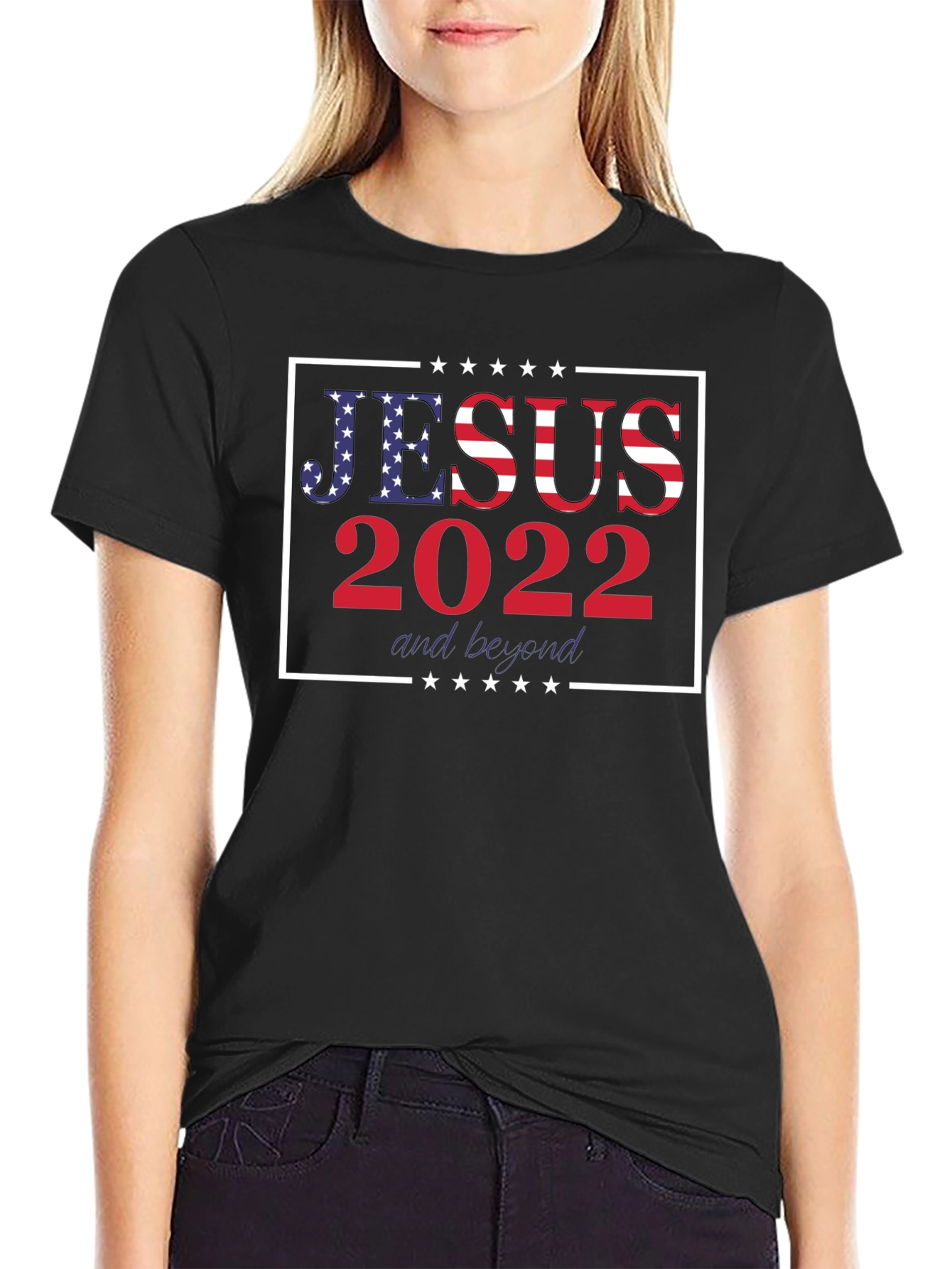 Jesus 2022 & Beyond Graphic Tee - Patriotic Shirt