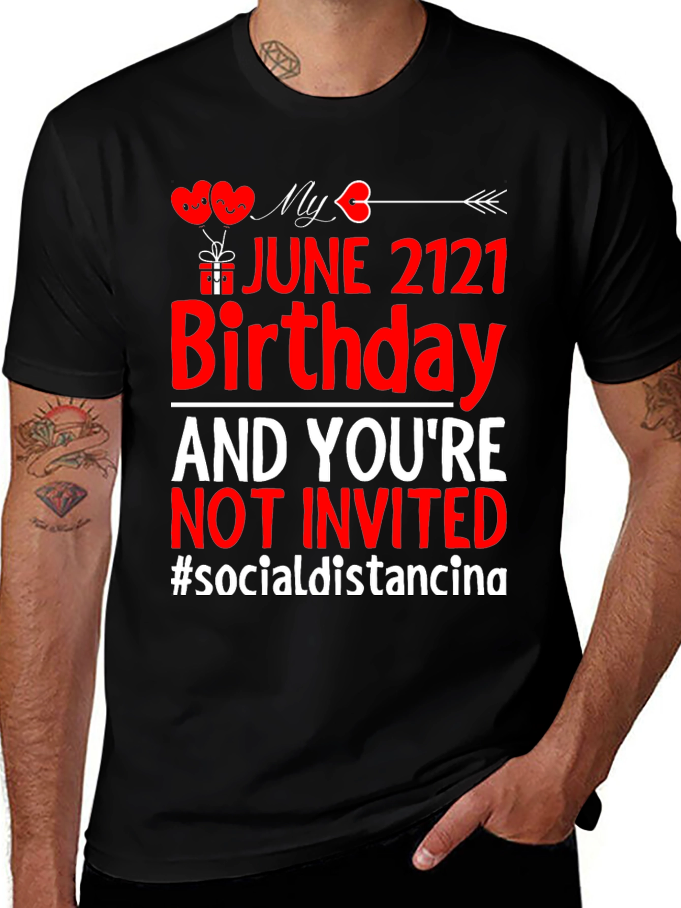 June Birthday Social Distancing T-Shirt