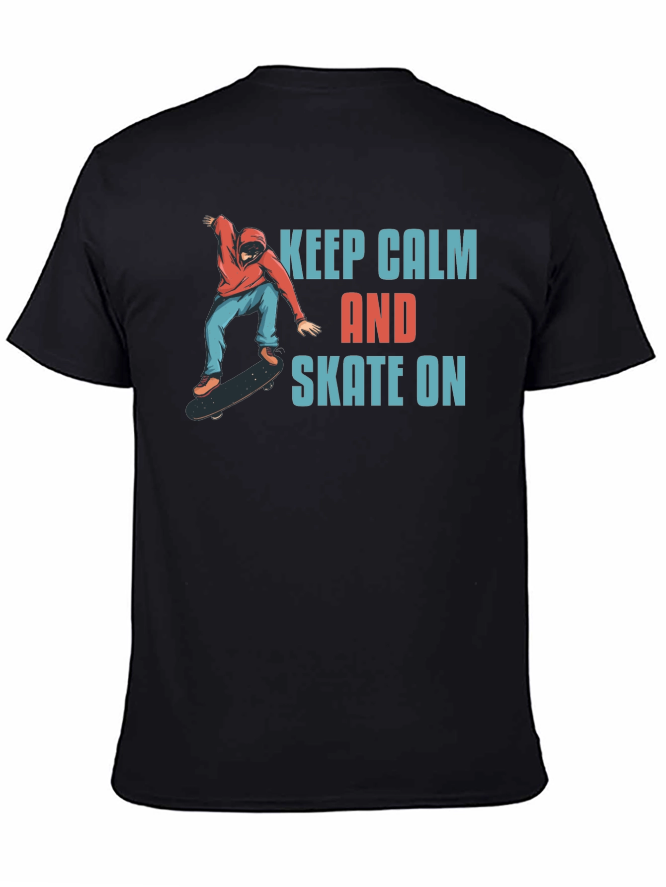 Keep Calm and Skate On Graphic T-Shirt