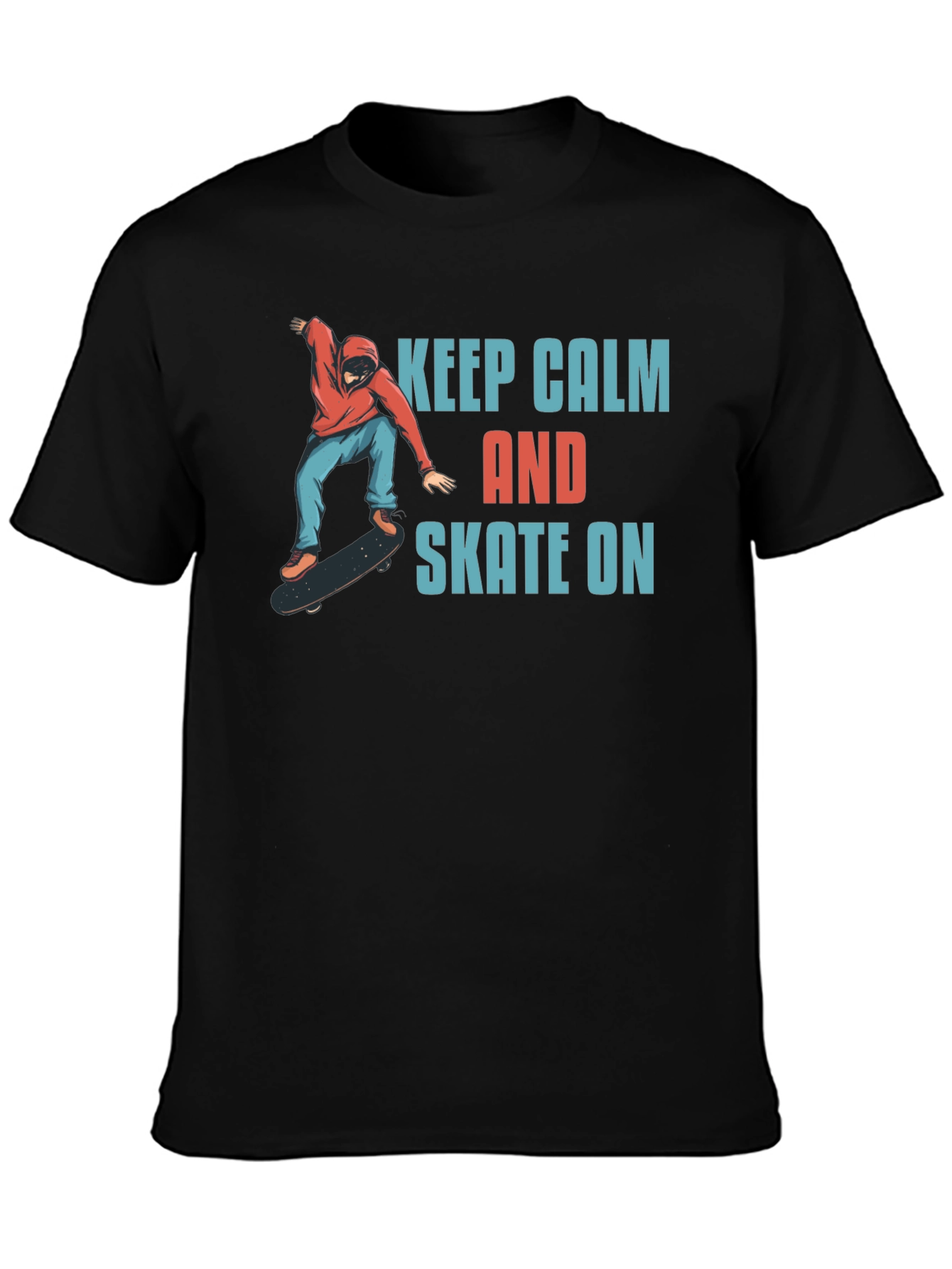 Keep Calm and Skate On Graphic T-Shirt