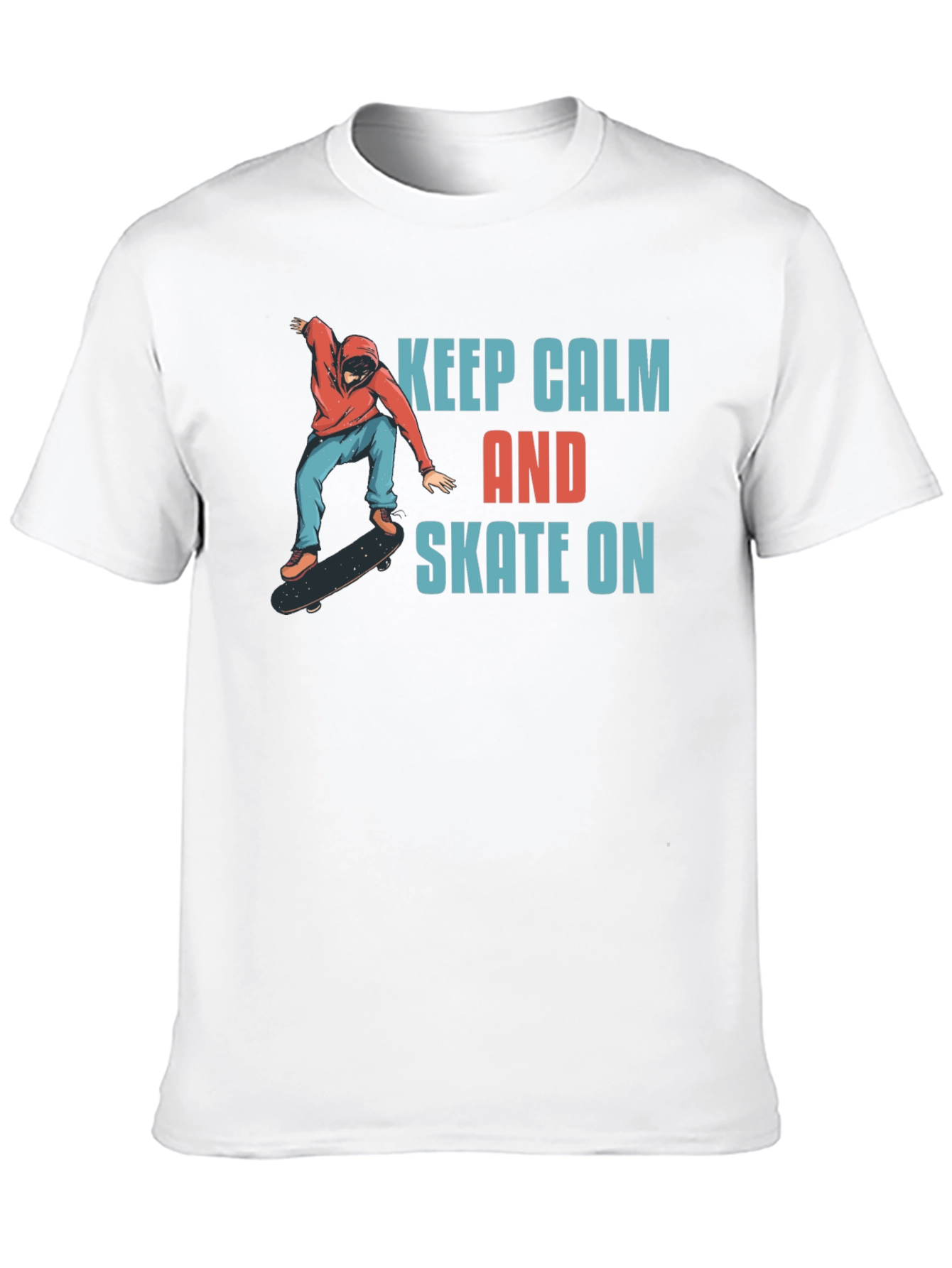 Keep Calm and Skate On Graphic T-Shirt