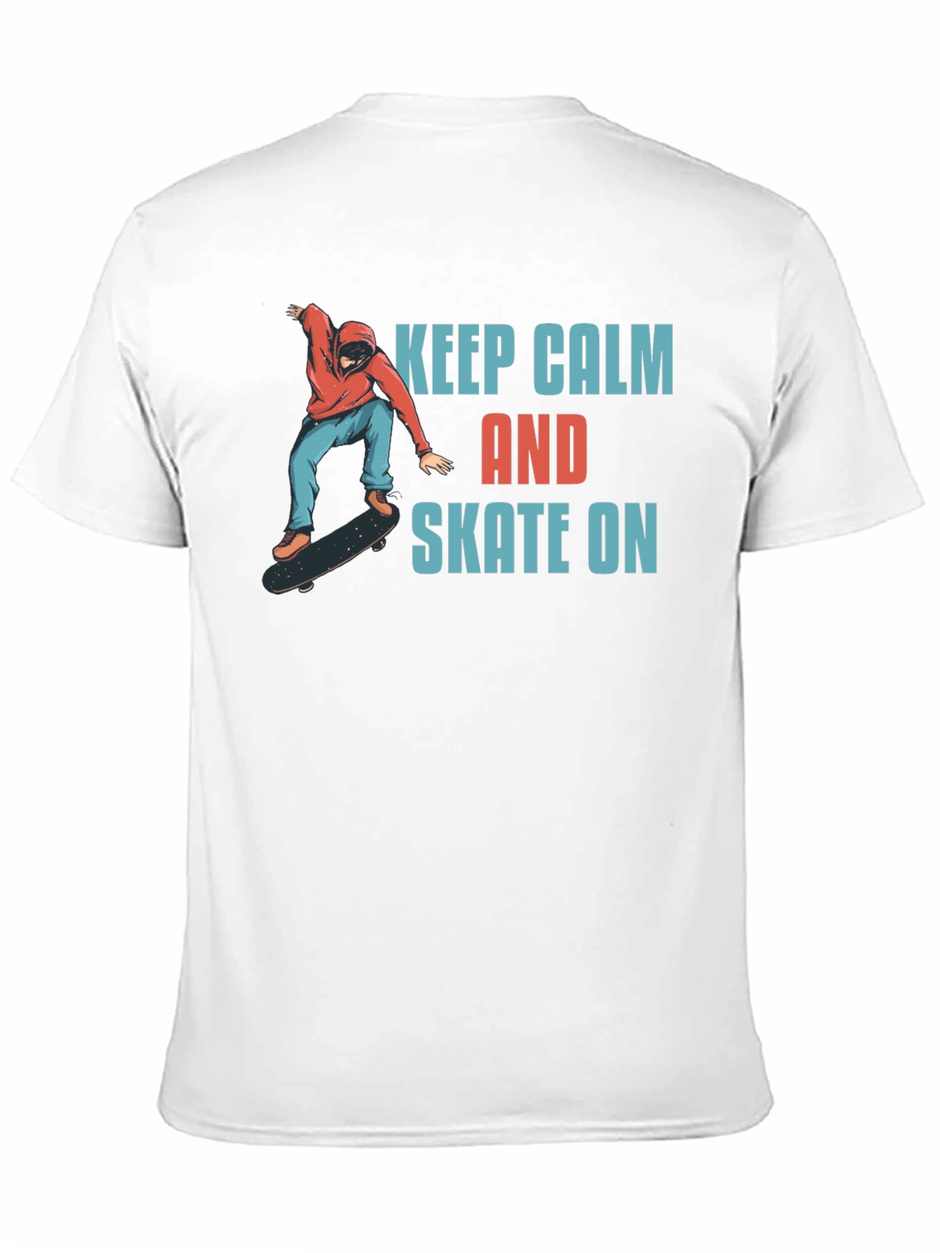 Keep Calm and Skate On Graphic T-Shirt