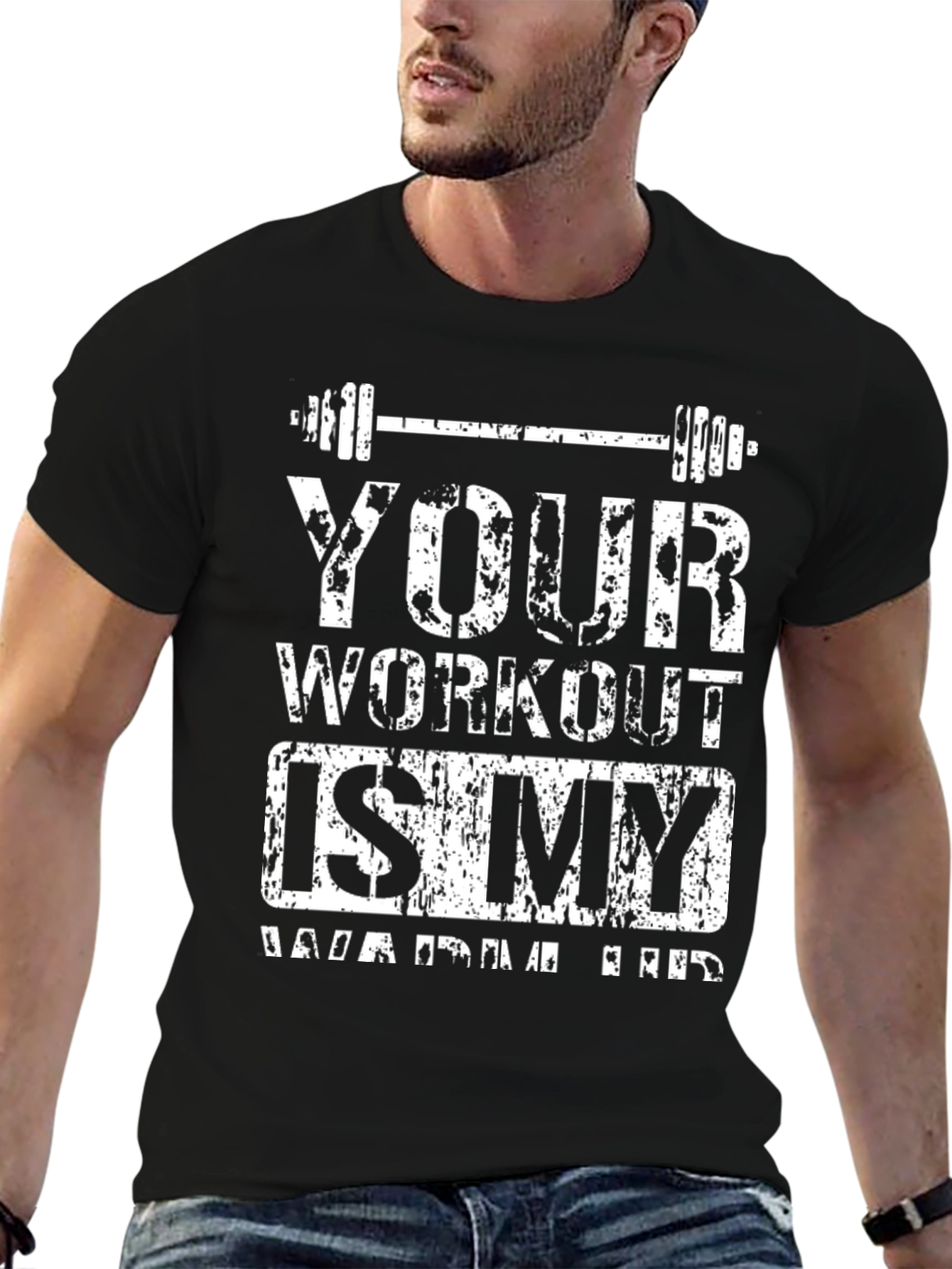 Workout Is My Warm Up Black T-Shirt