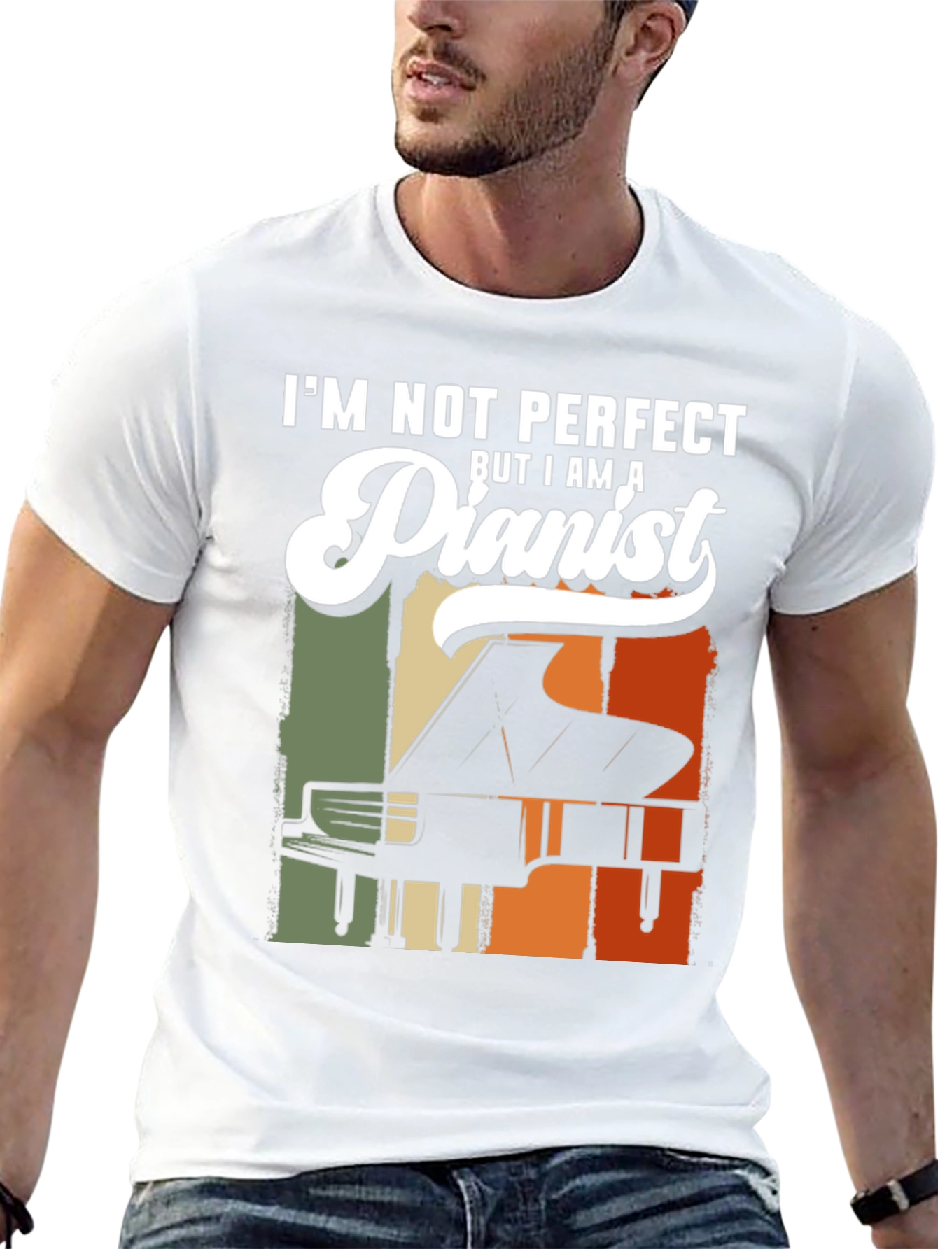 Pianist T-Shirt - Im Not Perfect Piano Tee