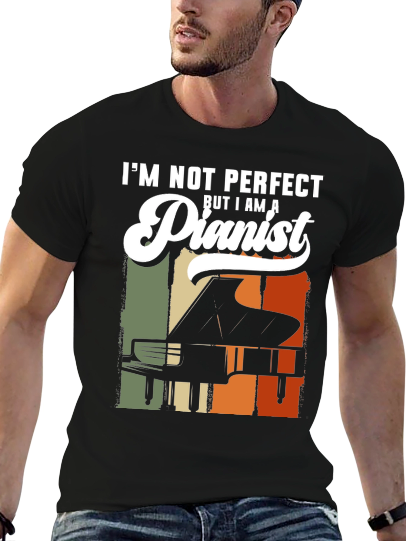 Pianist T-Shirt - Im Not Perfect Piano Tee