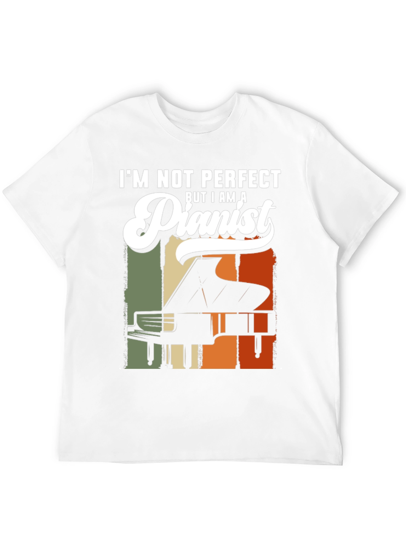 Pianist T-Shirt - Im Not Perfect Piano Tee