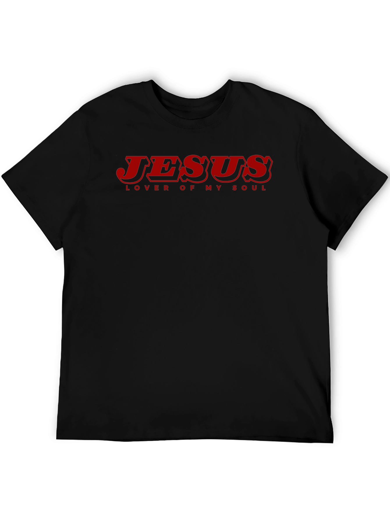 Jesus Lover of My Soul Black T-Shirt