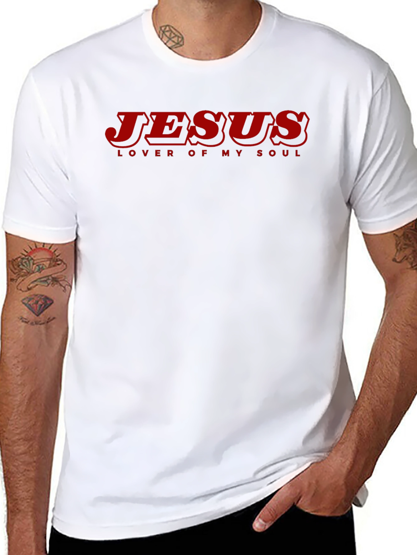 Jesus Lover of My Soul Black T-Shirt