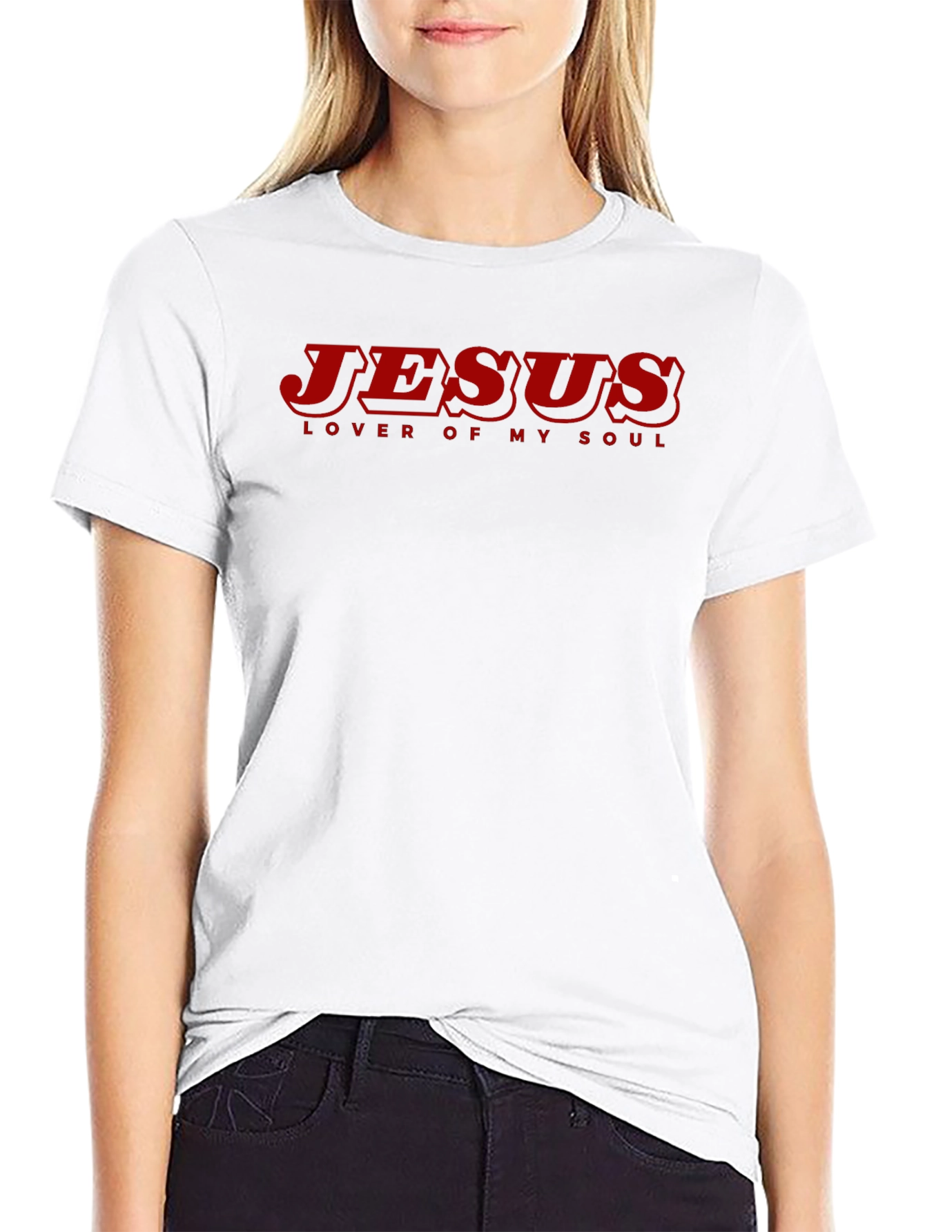 Jesus Lover of My Soul Black T-Shirt