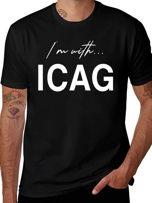 Im with ICAG Black T-Shirt
