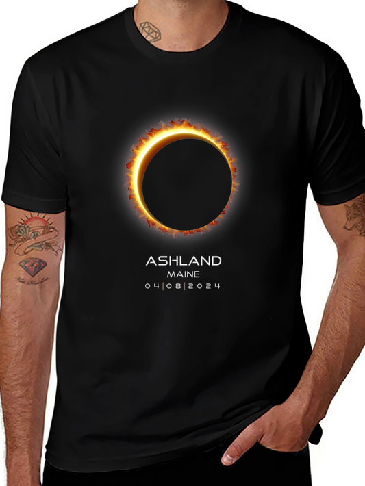Ashland Maine Solar Eclipse T-Shirt - April 8 2024