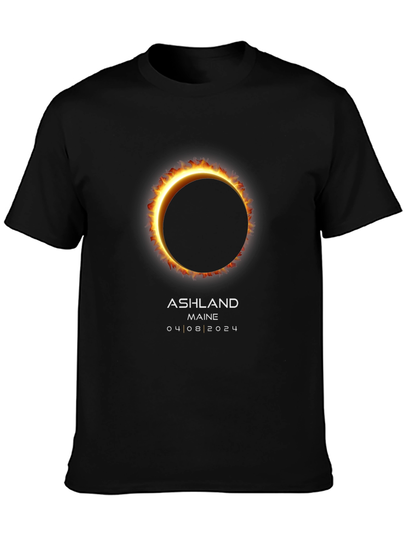 Ashland Maine Solar Eclipse T-Shirt - April 8 2024