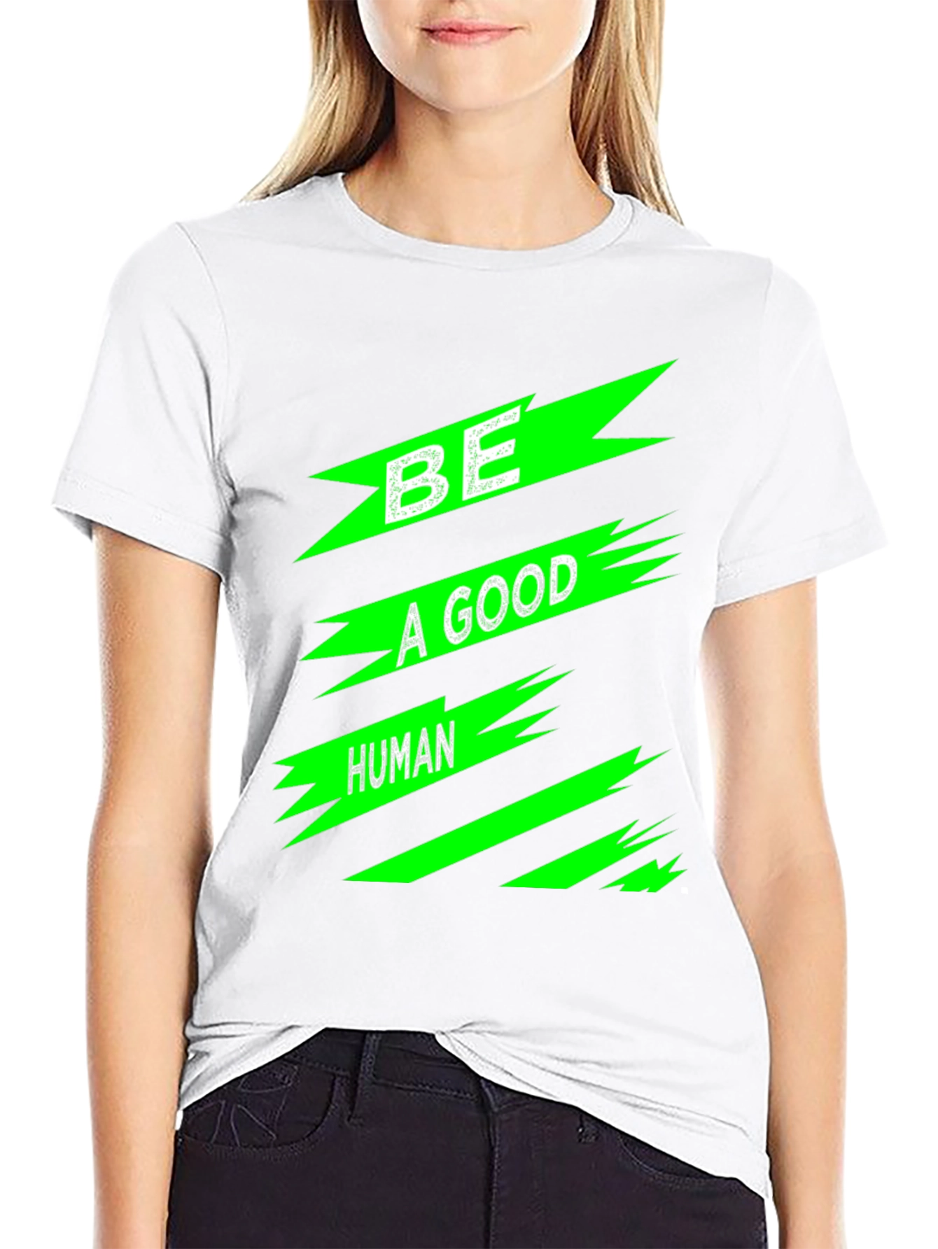 Be a Good Human Graphic Tee - Black