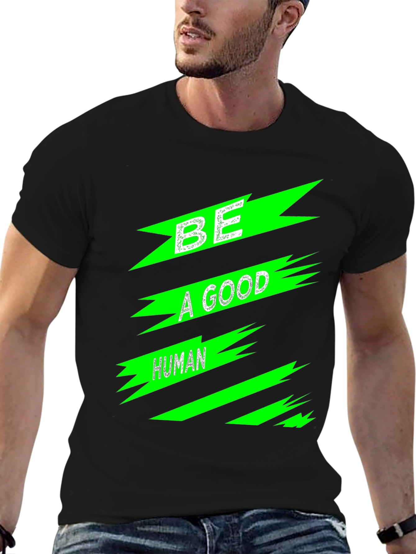 Be a Good Human Graphic Tee - Black