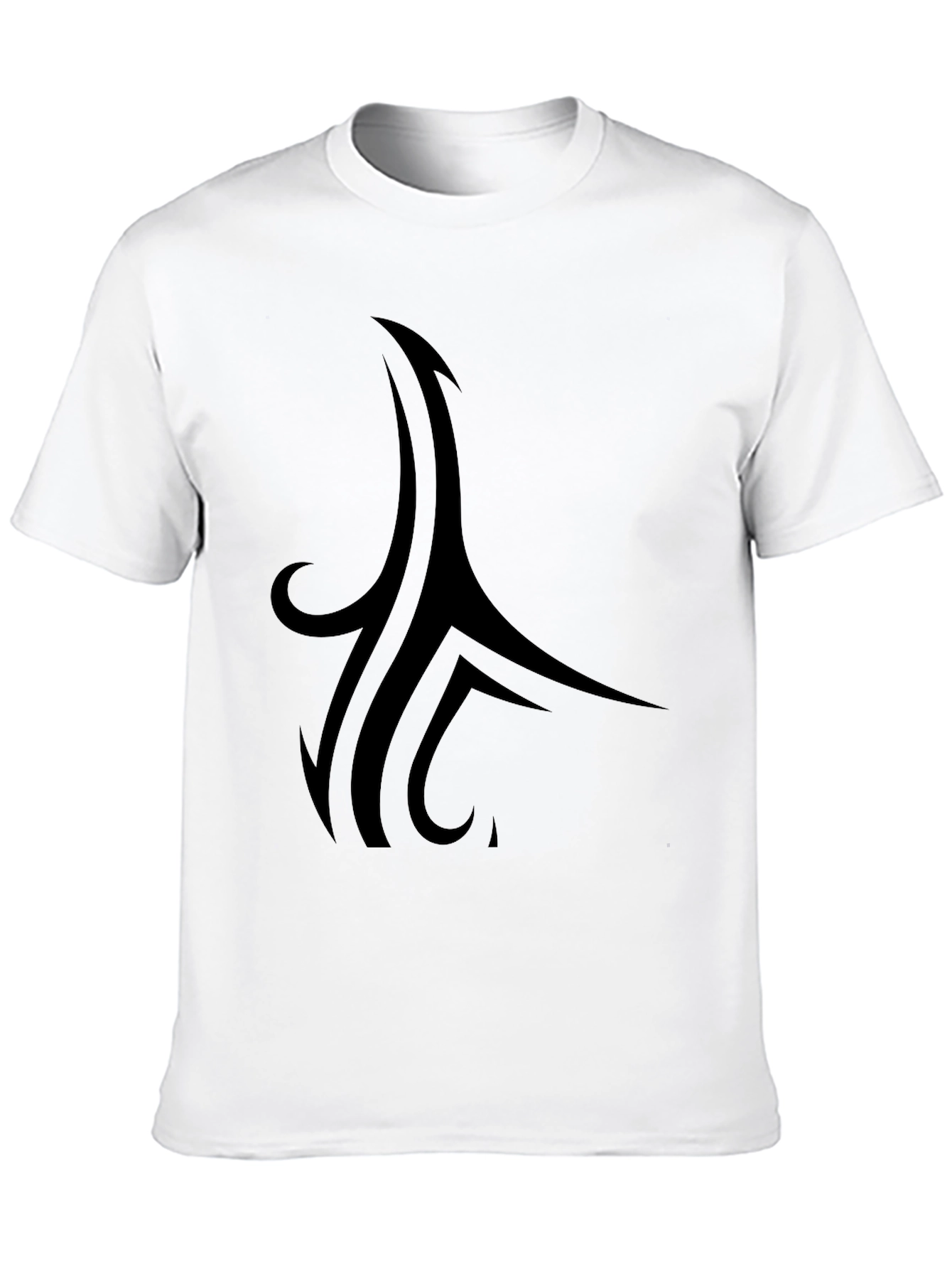 Tribal Style Graphic Black T-Shirt