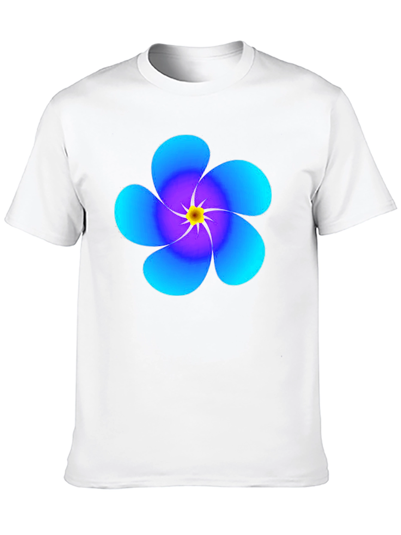 Floral Print Black T-Shirt - Modern Style