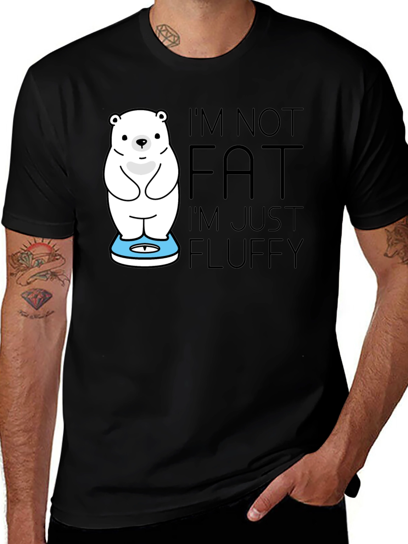 Funny Polar Bear Fluffy T-Shirt